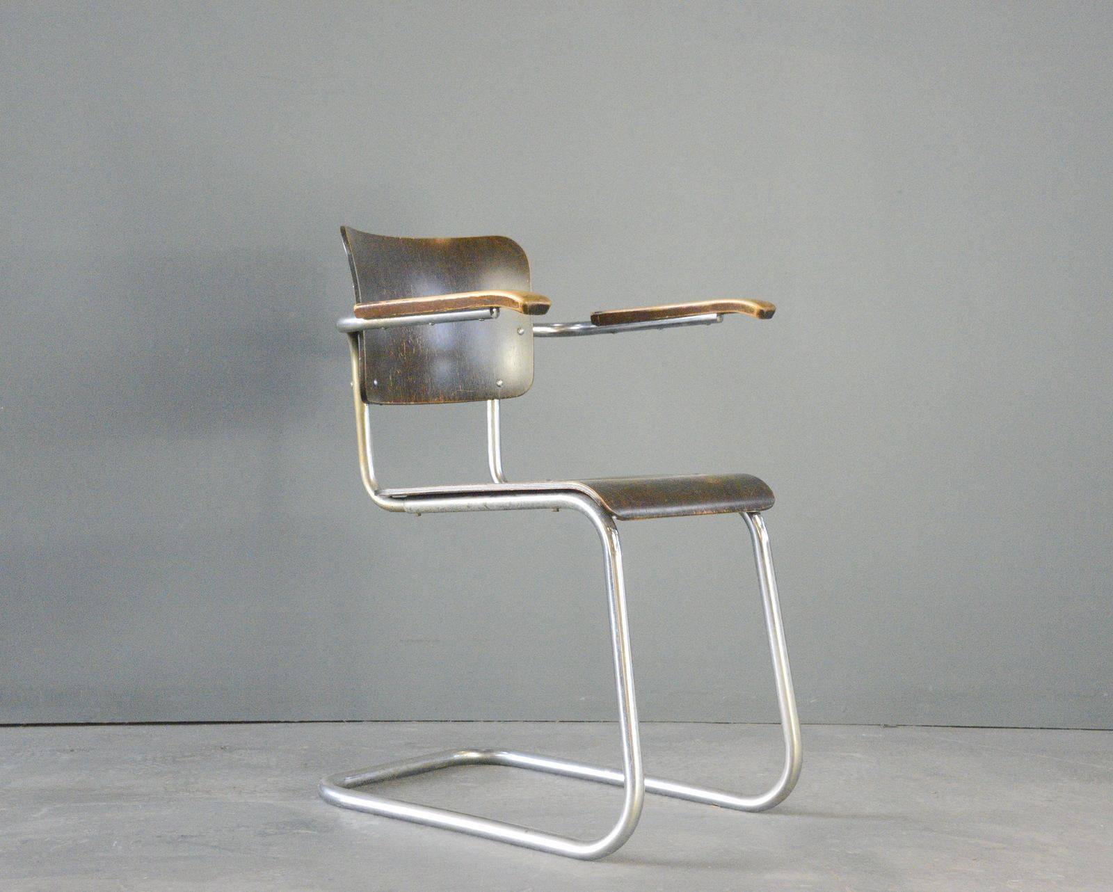 Sedia a sbalzo Bauhaus di Pohlschröder, circa anni '30 In condizioni buone in vendita a Gloucester, GB