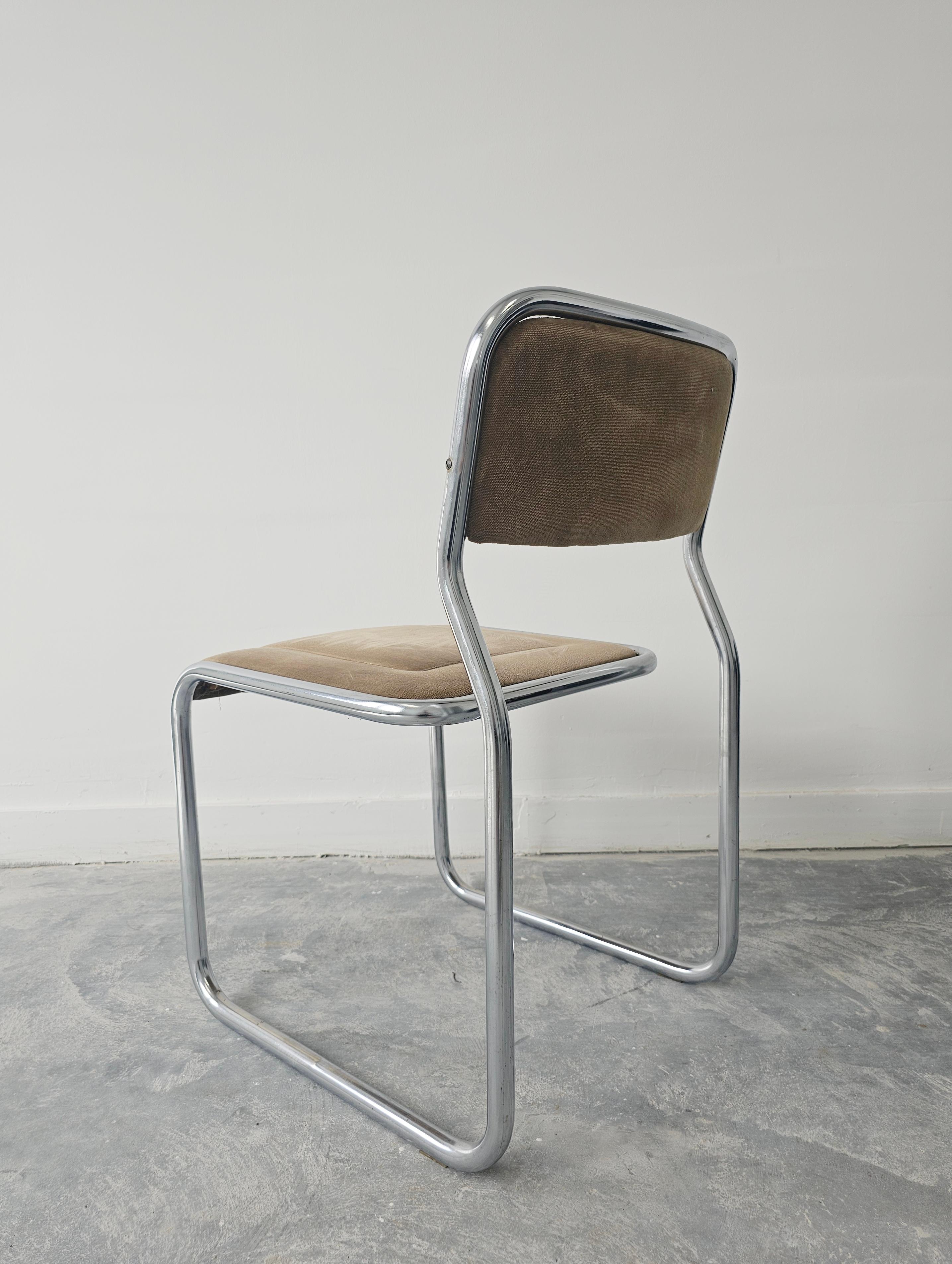 Bauhaus Cantilever Dining Chair with Infinity Frame, Italy 1970s For Sale 3