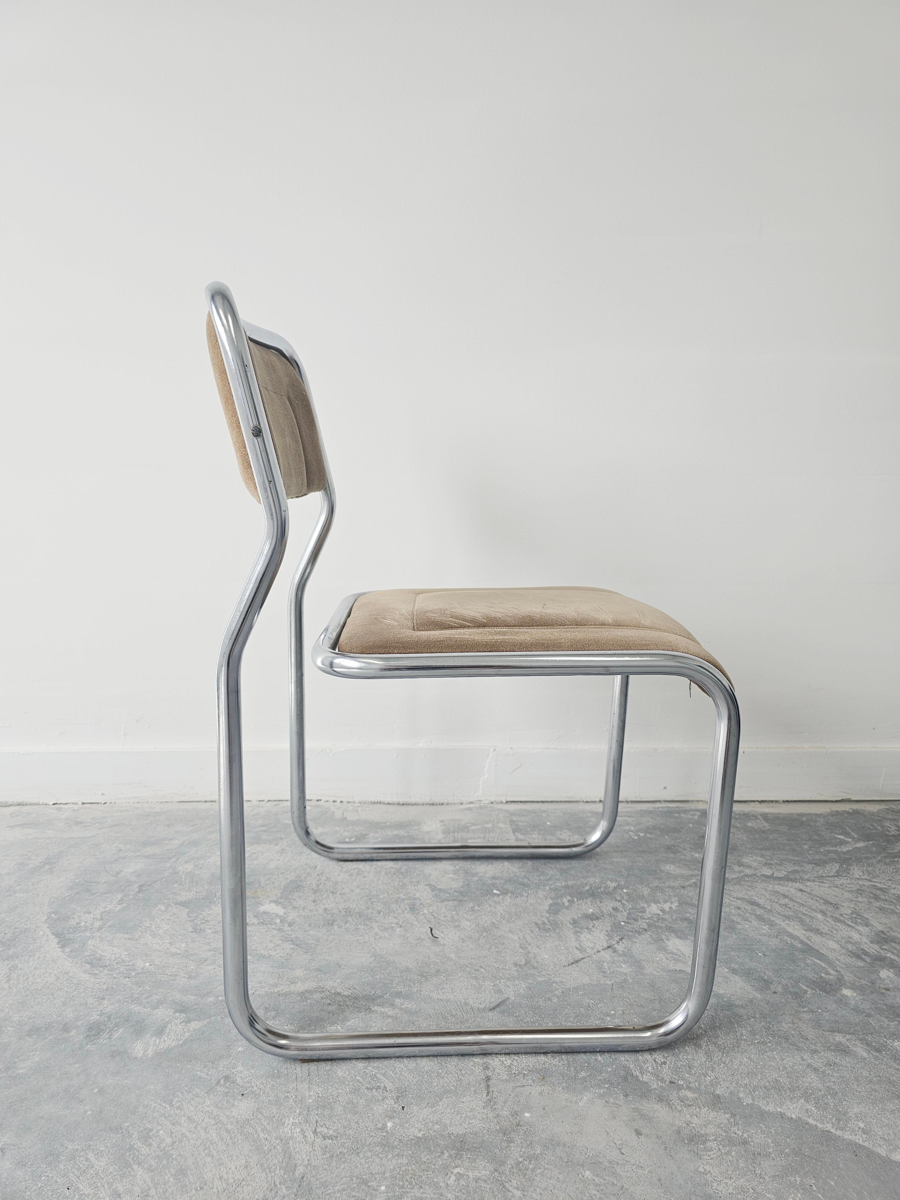 Bauhaus Cantilever Dining Chair with Infinity Frame, Italy 1970s For Sale 5