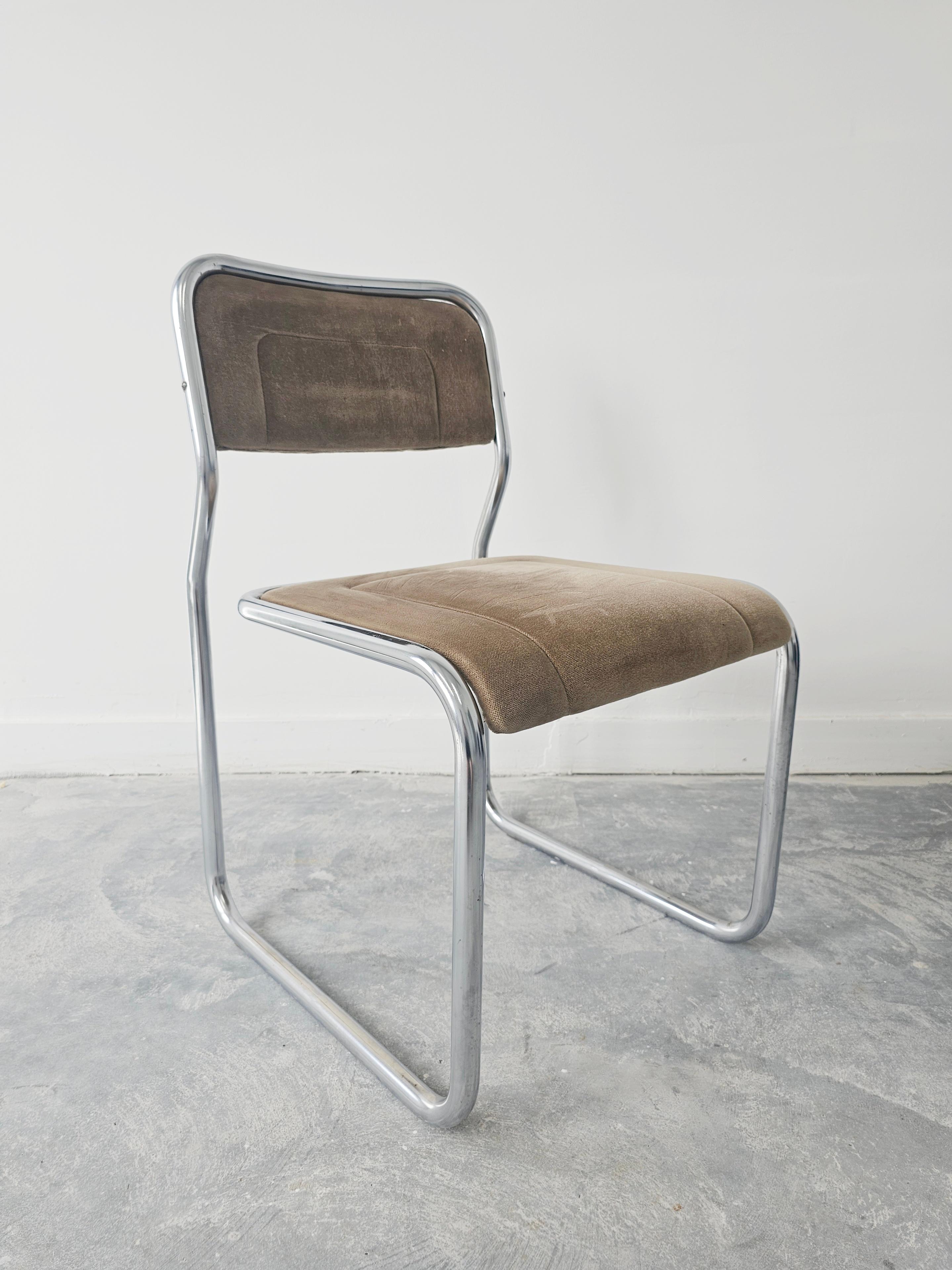 Bauhaus Cantilever Dining Chair with Infinity Frame, Italy 1970s For Sale 6