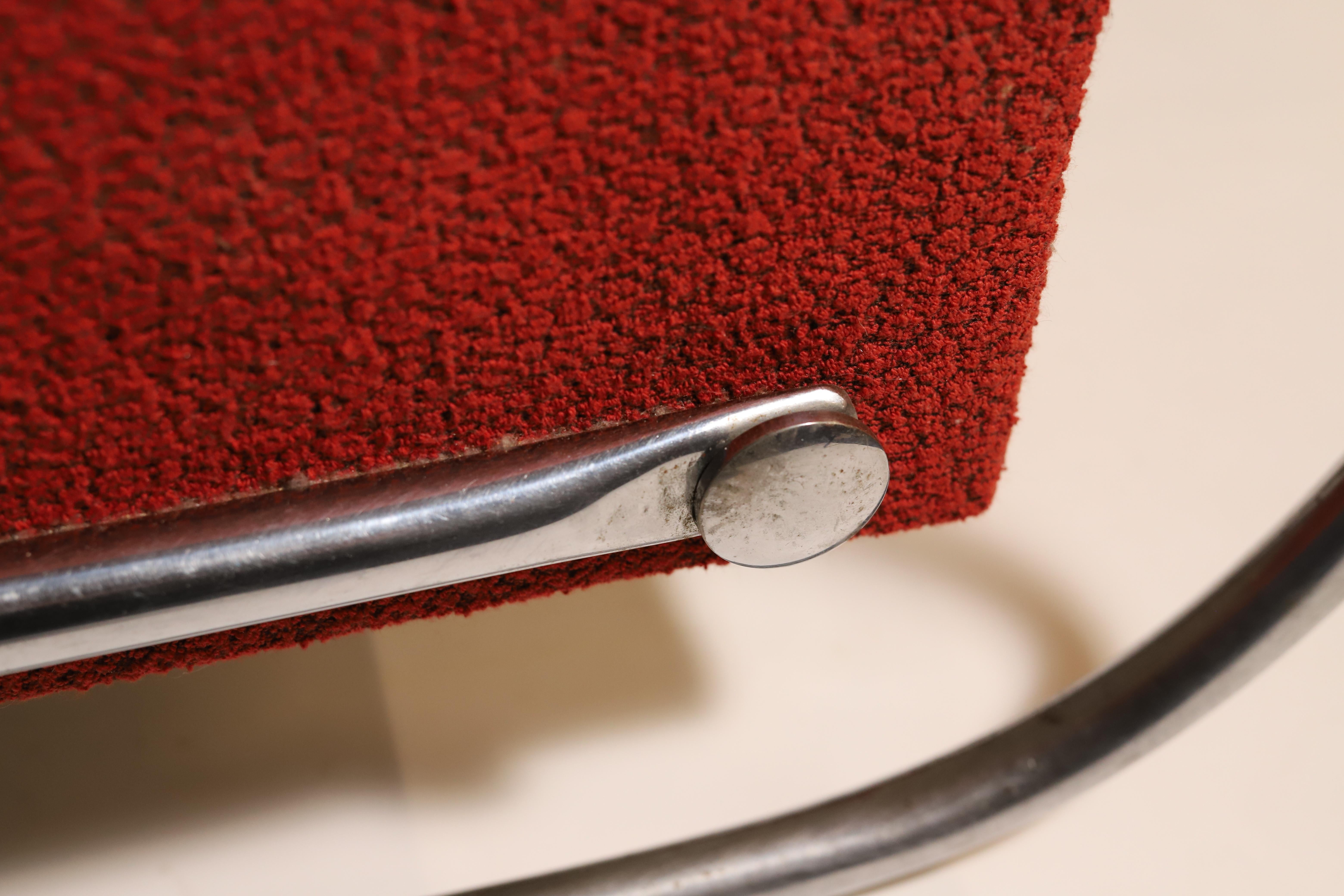 Bauhaus Cantilever tubular steel armchair, 1930’s, Czechoslovakia, Europe For Sale 10