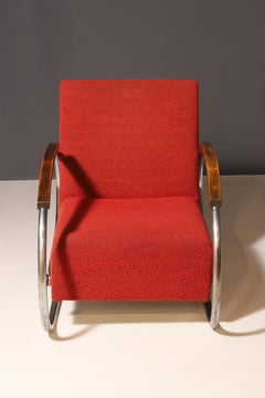 Bauhaus Cantilever tubular steel armchair, 1930’s, Czechoslovakia, Europe