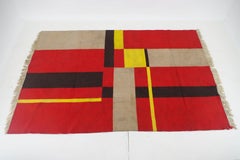 Alfombra Bauhaus, Checoslovaquia, década de 1940
