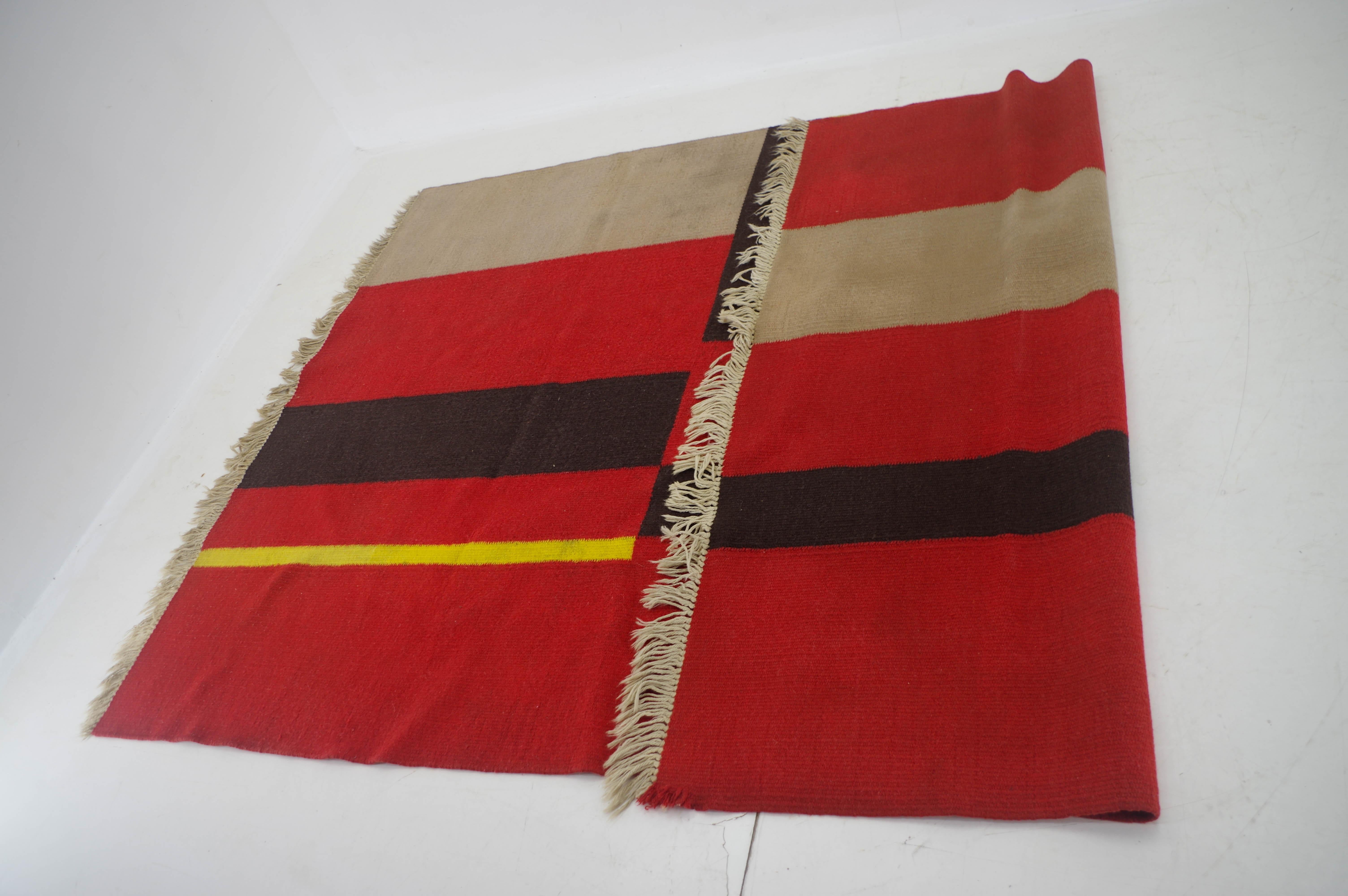 Bauhaus Carpet, Czechoslovakia, 1940s 2