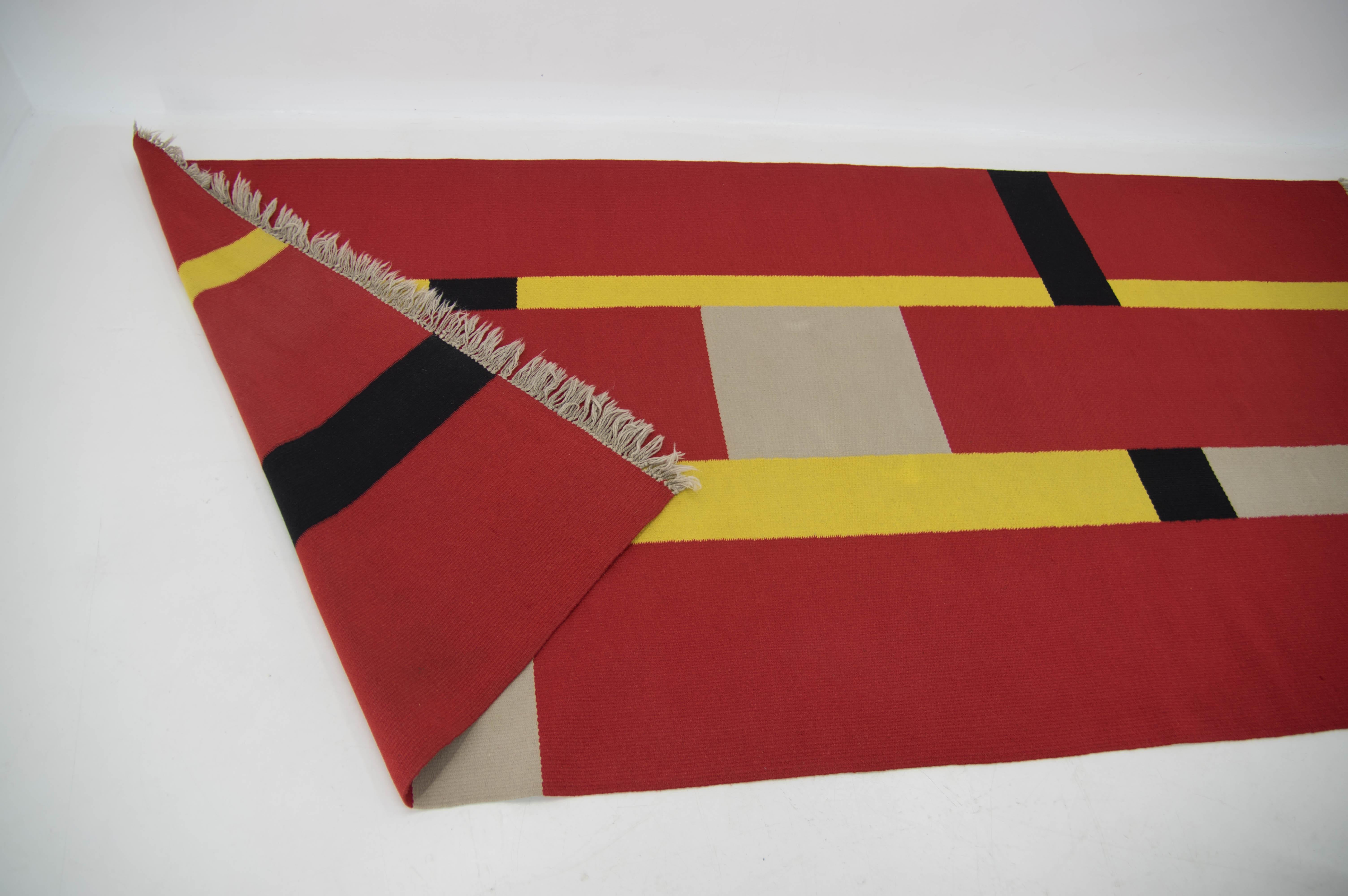Bauhaus Carpet, Czechoslovakia, 1940s For Sale 2