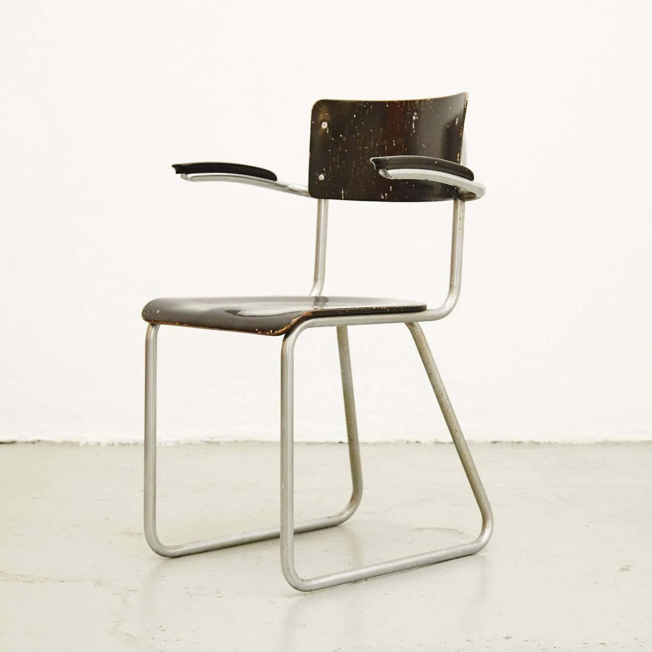 Mid-Century Modern Bauhaus Chair, circa 1930 For Sale