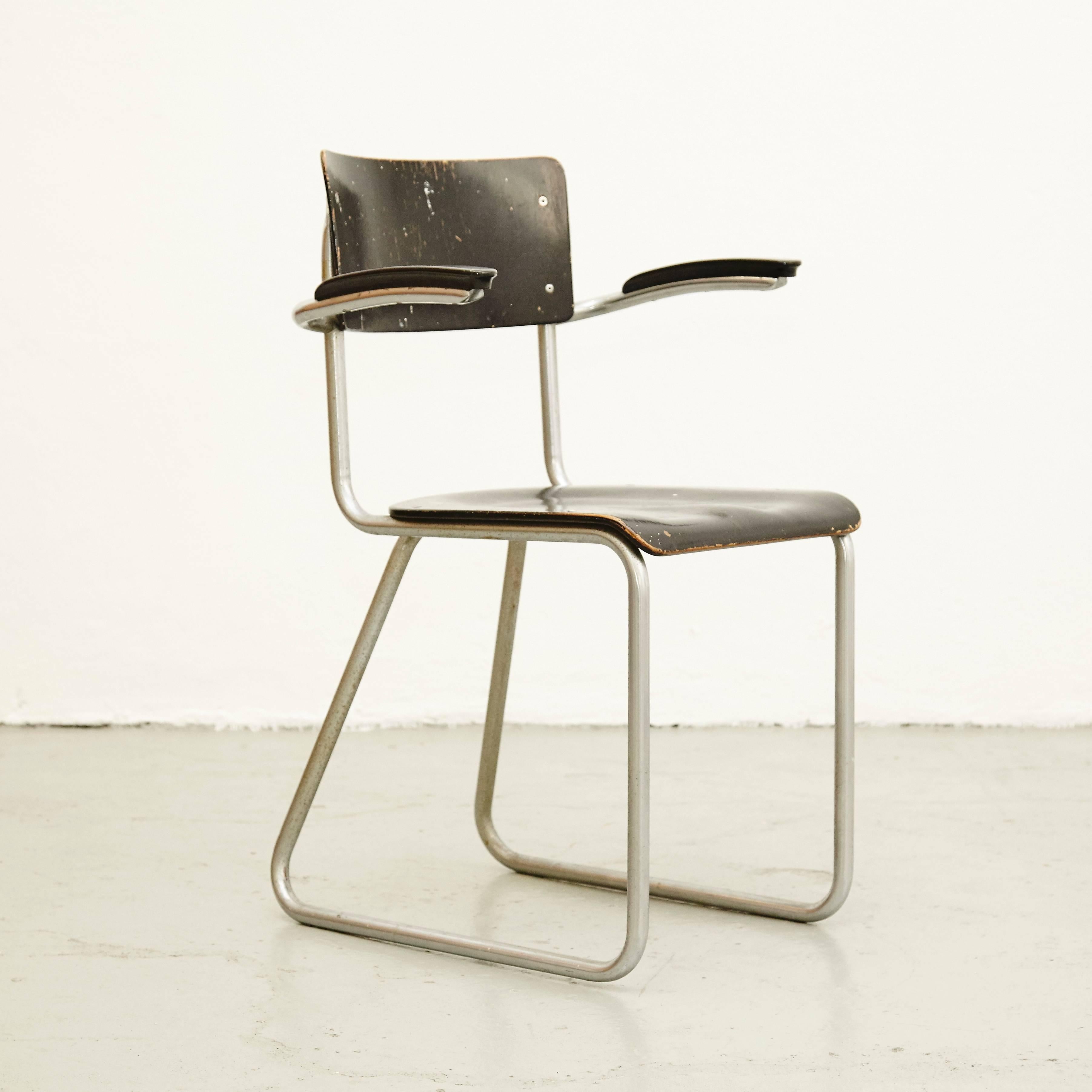 Dutch Bauhaus Chair, circa 1930