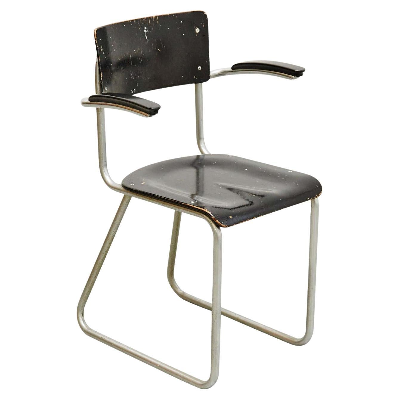 Nathan Lerner New Bauhaus Chicago "Chair in a Box" 1947 For Sale at 1stDibs