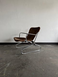 Bauhaus-Style Suede chair