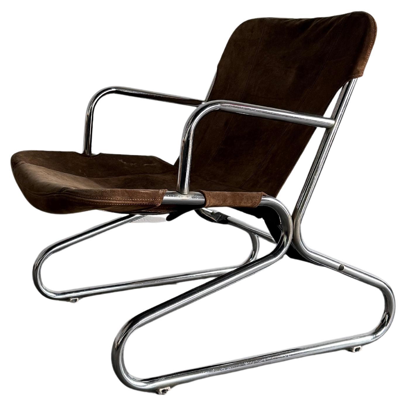 Bauhaus-Style Suede chair