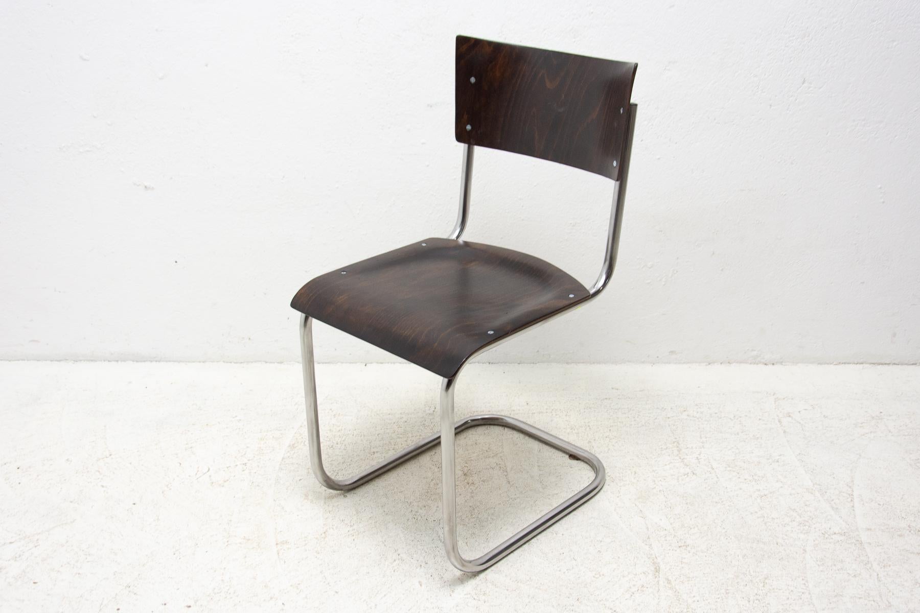 Czech Bauhaus Chair S43 by Mart Stam, 1930s For Sale