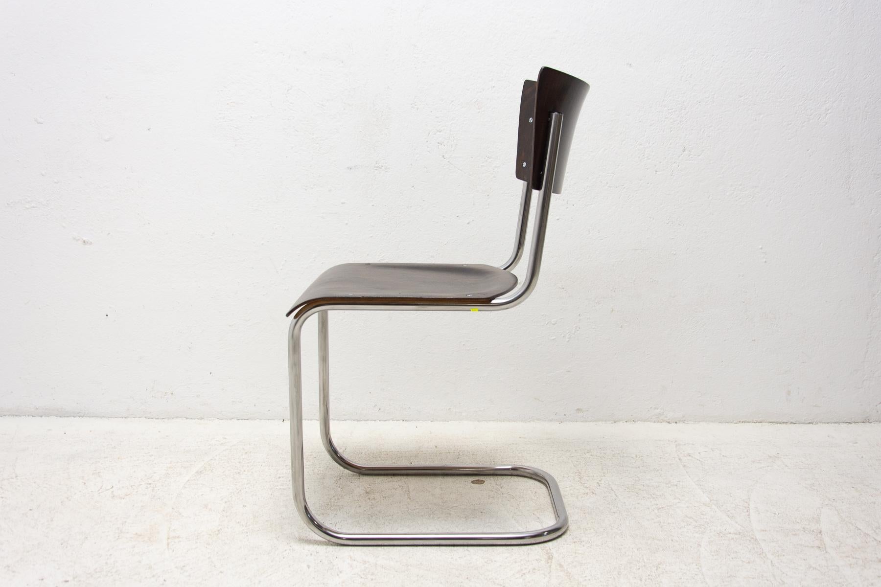 Bauhaus Chair S43 by Mart Stam, 1930s In Excellent Condition For Sale In Prague 8, CZ