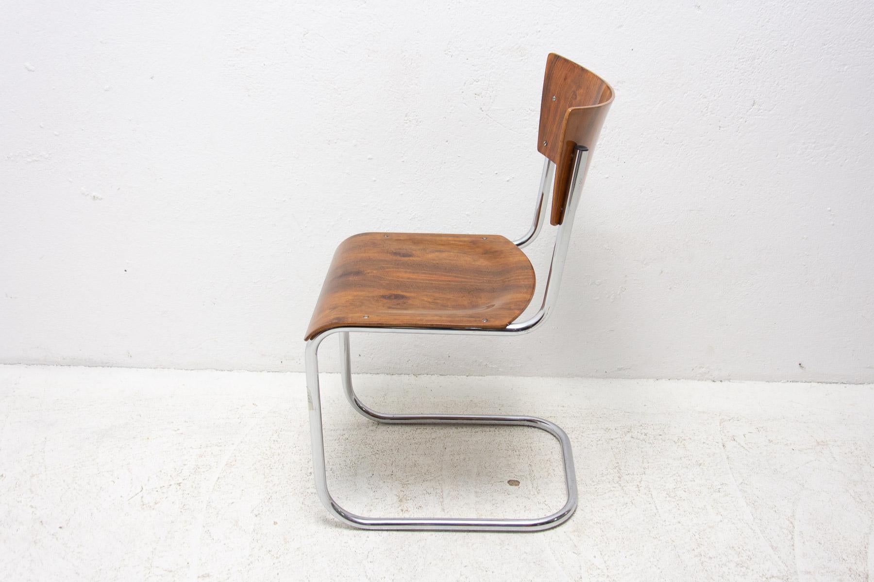 Chrome Bauhaus chair S43 by Mart Stam, 1930´s