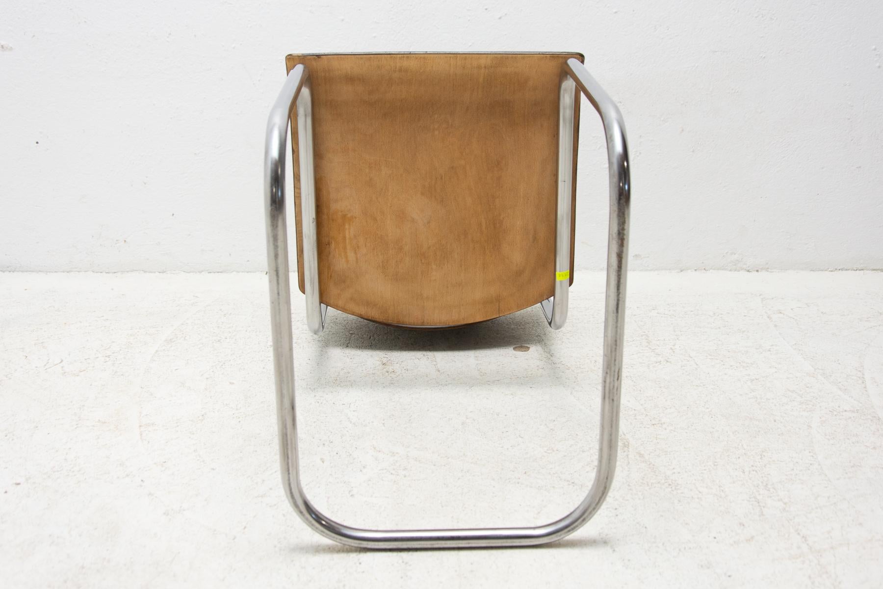 Steel Bauhaus Chair S43 by Mart Stam, 1930s For Sale