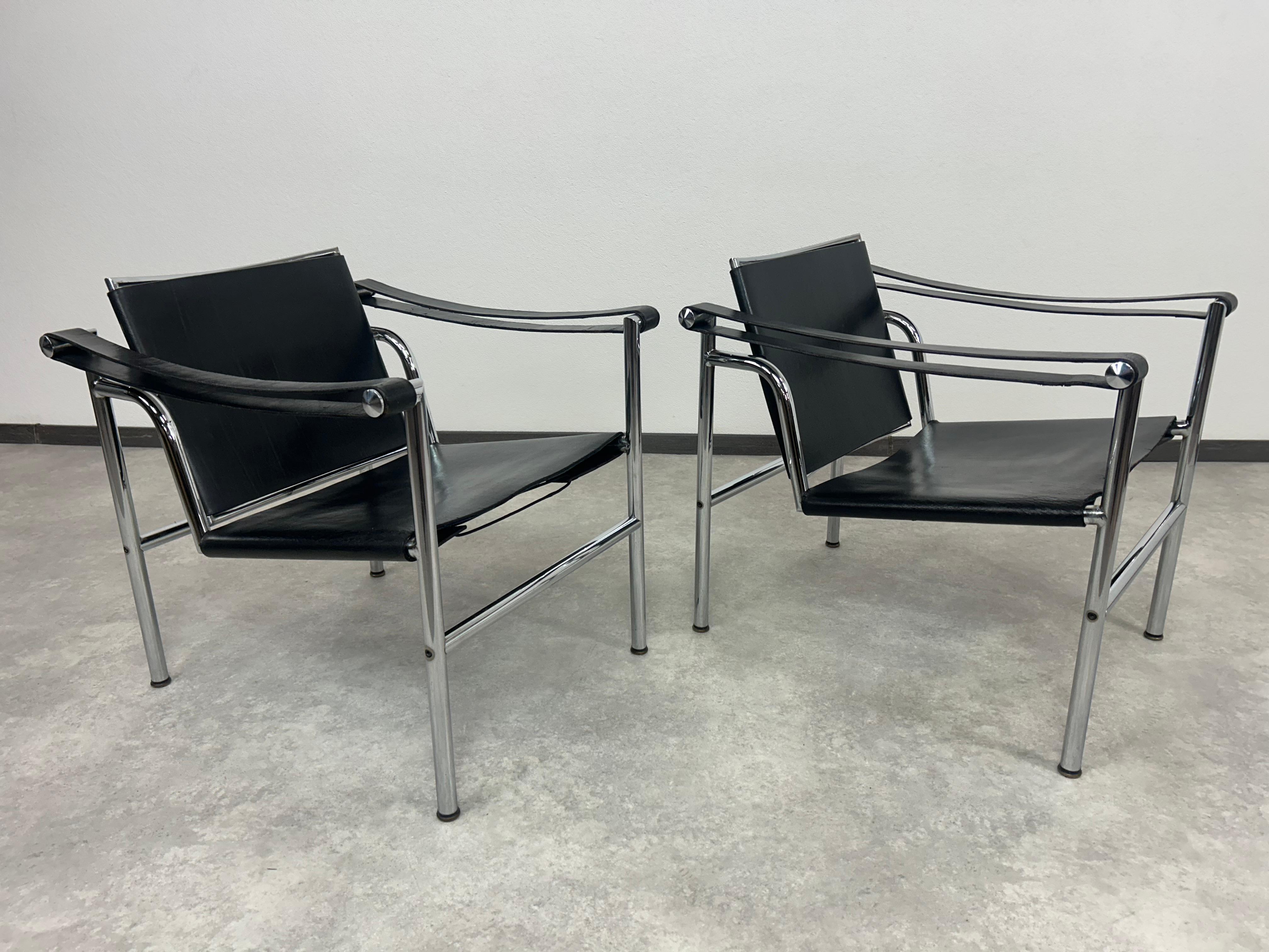 Sedie Bauhaus LC1 di Le Corbusier per Cassina In condizioni buone in vendita a Banská Štiavnica, SK