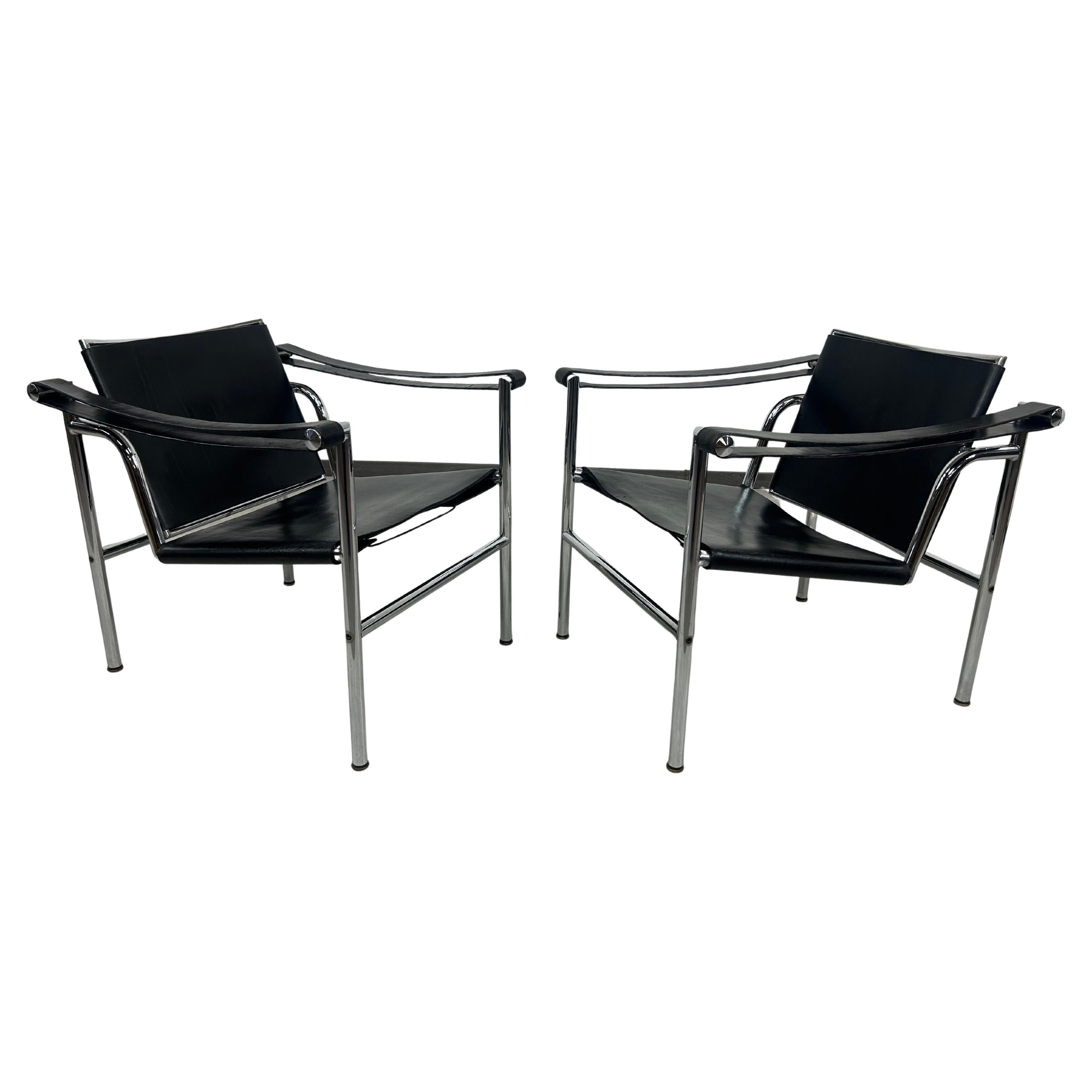 Bauhaus chairs LC1 by Le Corbusier for Cassina