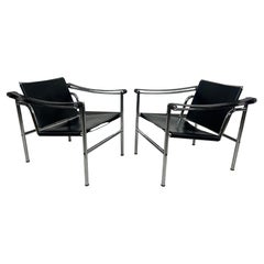 Bauhaus chairs LC1 by Le Corbusier for Cassina