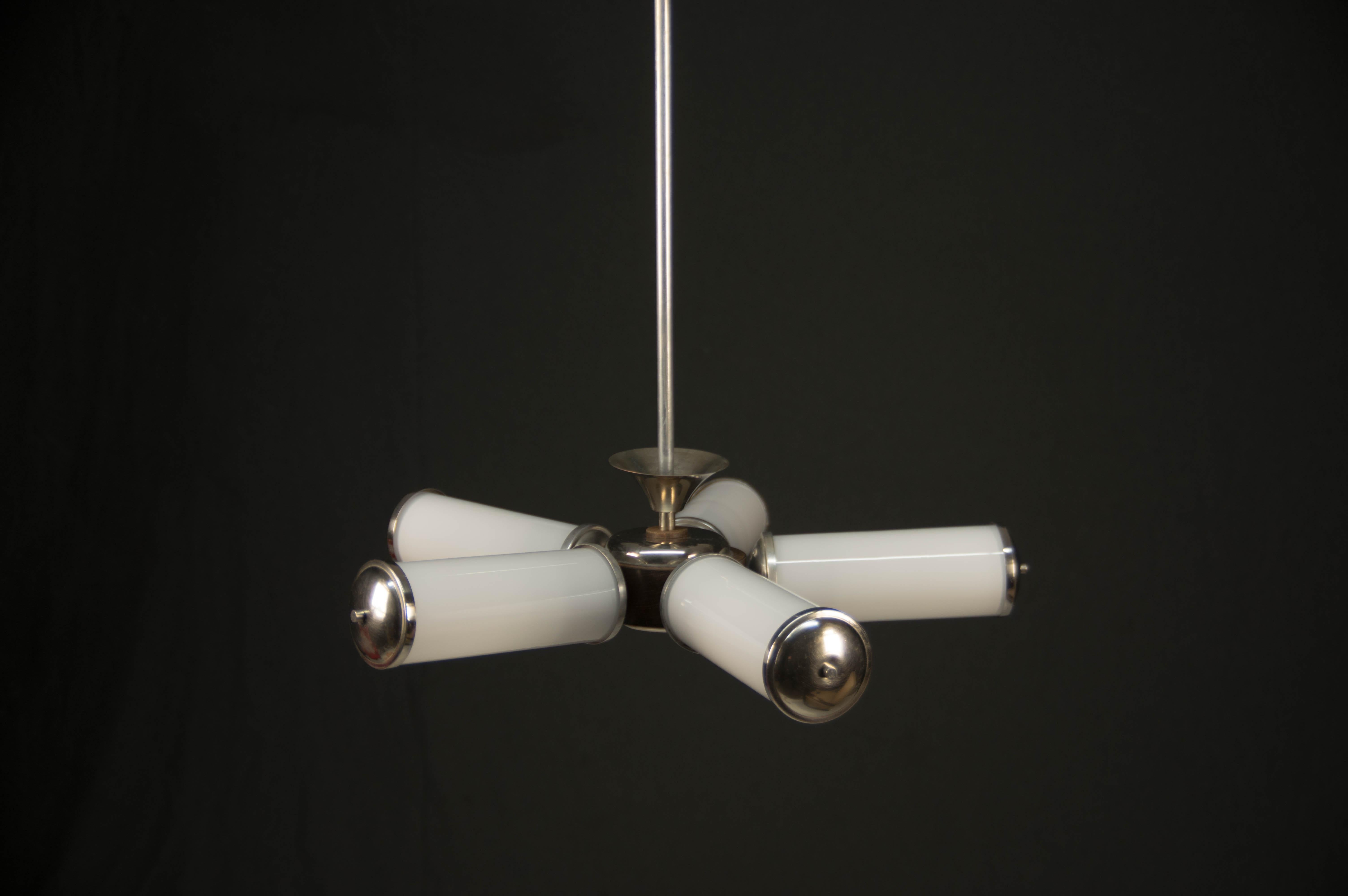 Mid-20th Century Bauhaus Chandelier, 1940s