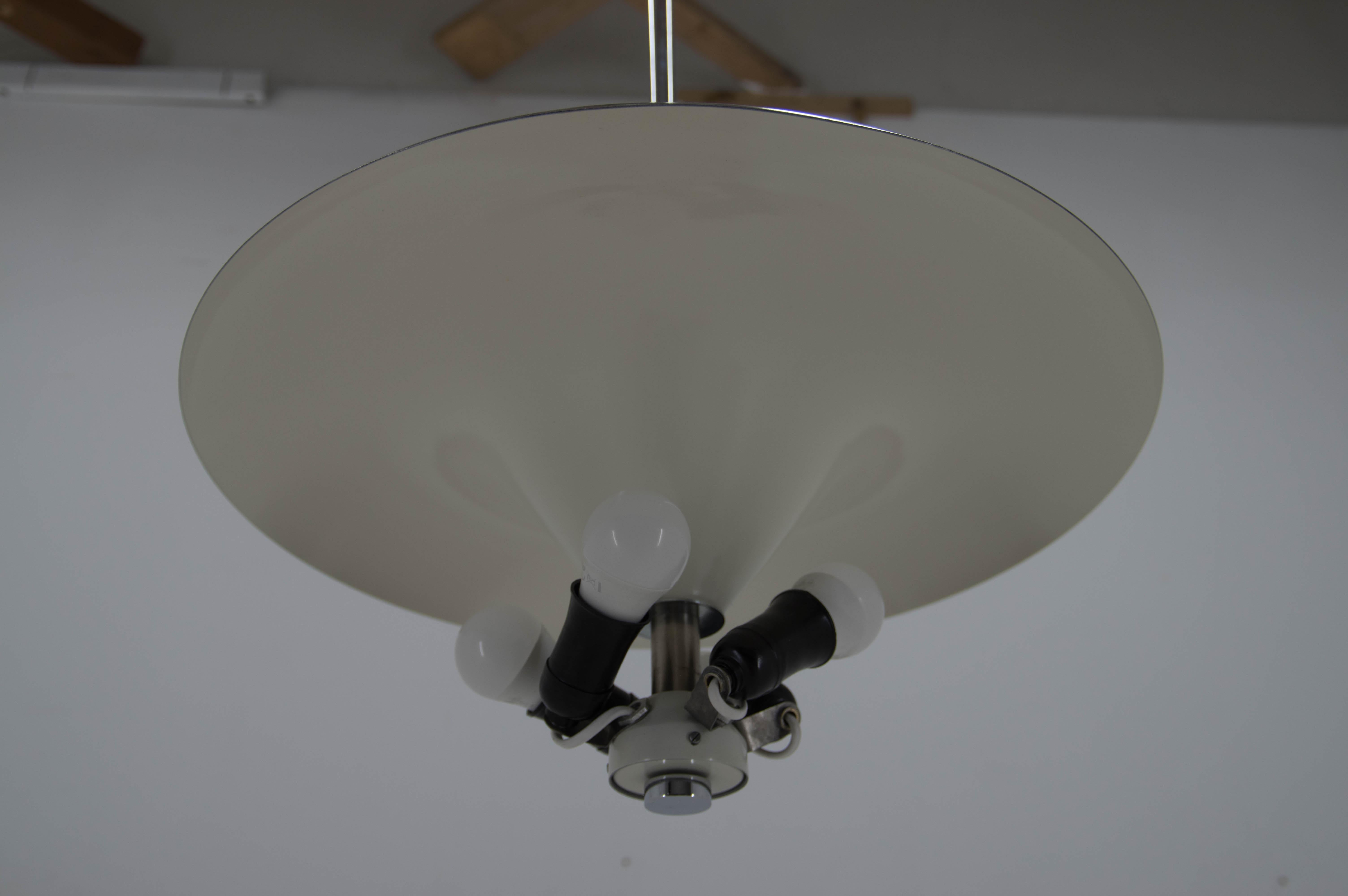 Bauhaus Chandelier by Anyz, 1930s, Restored For Sale 6
