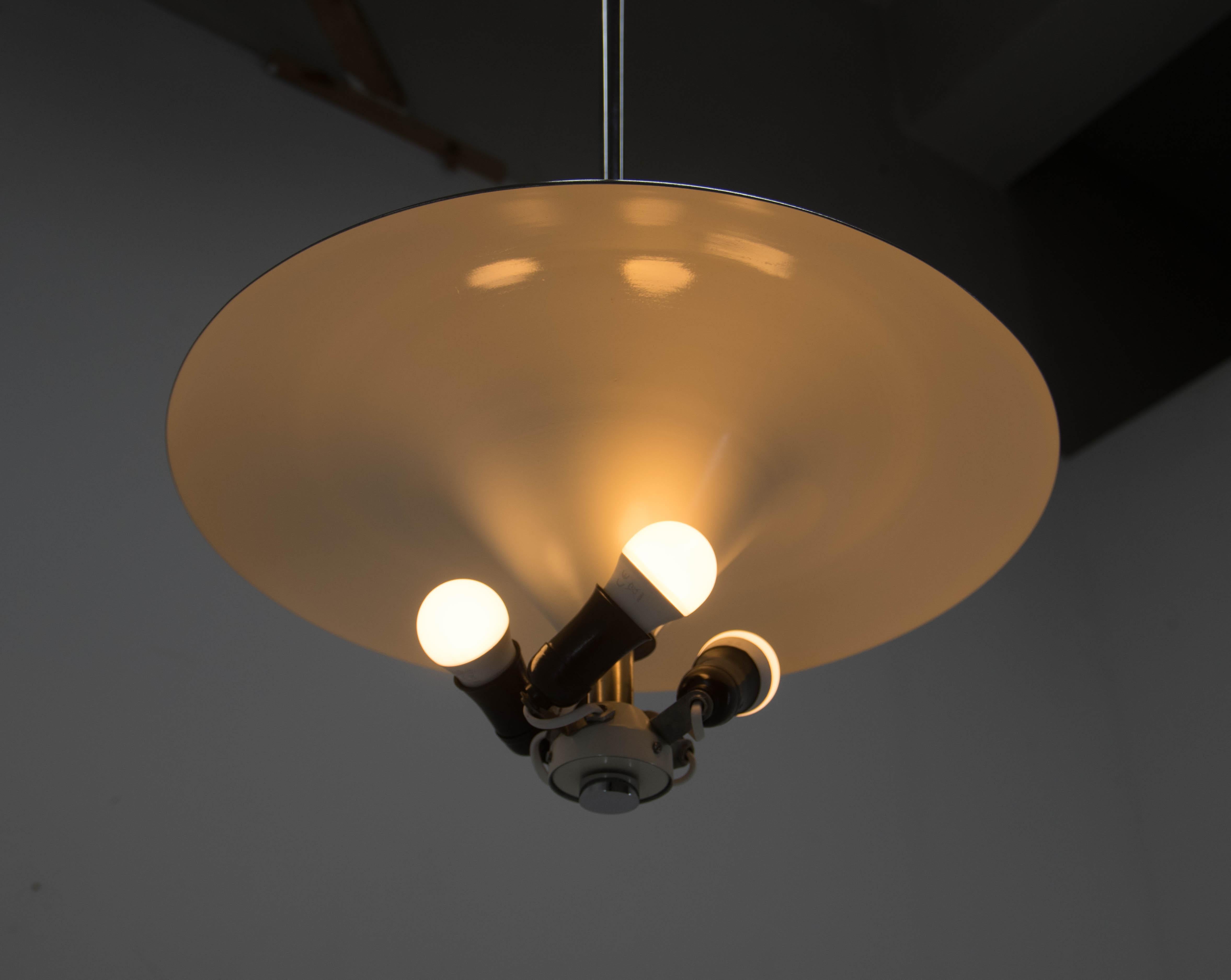 Bauhaus Chandelier by Anyz, 1930s, Restored For Sale 7