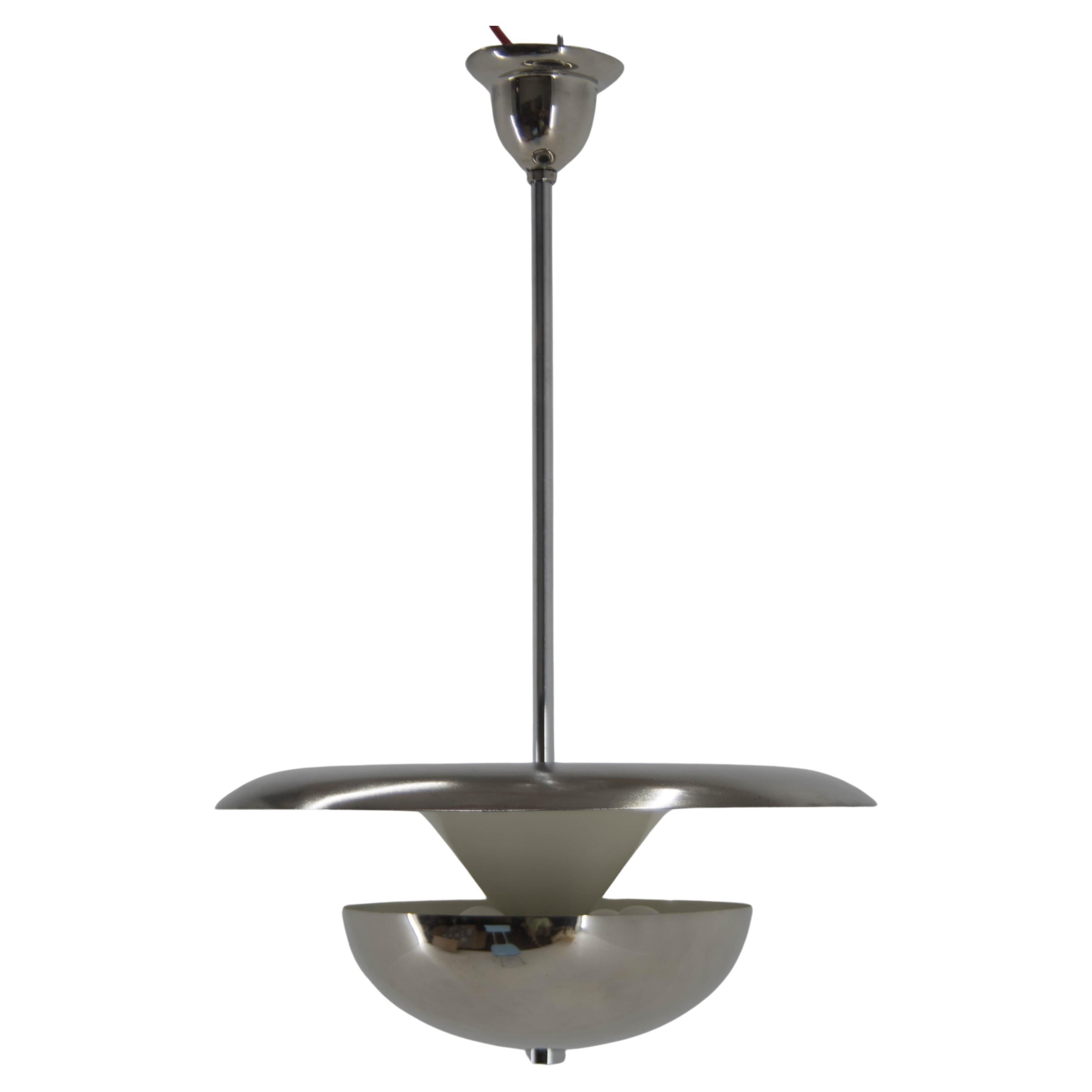 Bauhaus Chandelier by Anyz, 1930s, Restored For Sale