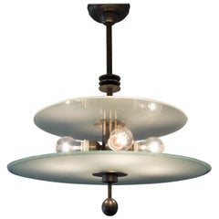 Bauhaus Chandelier by Emil Fahrenkamp for Schwintzer & Graeff, 1930s