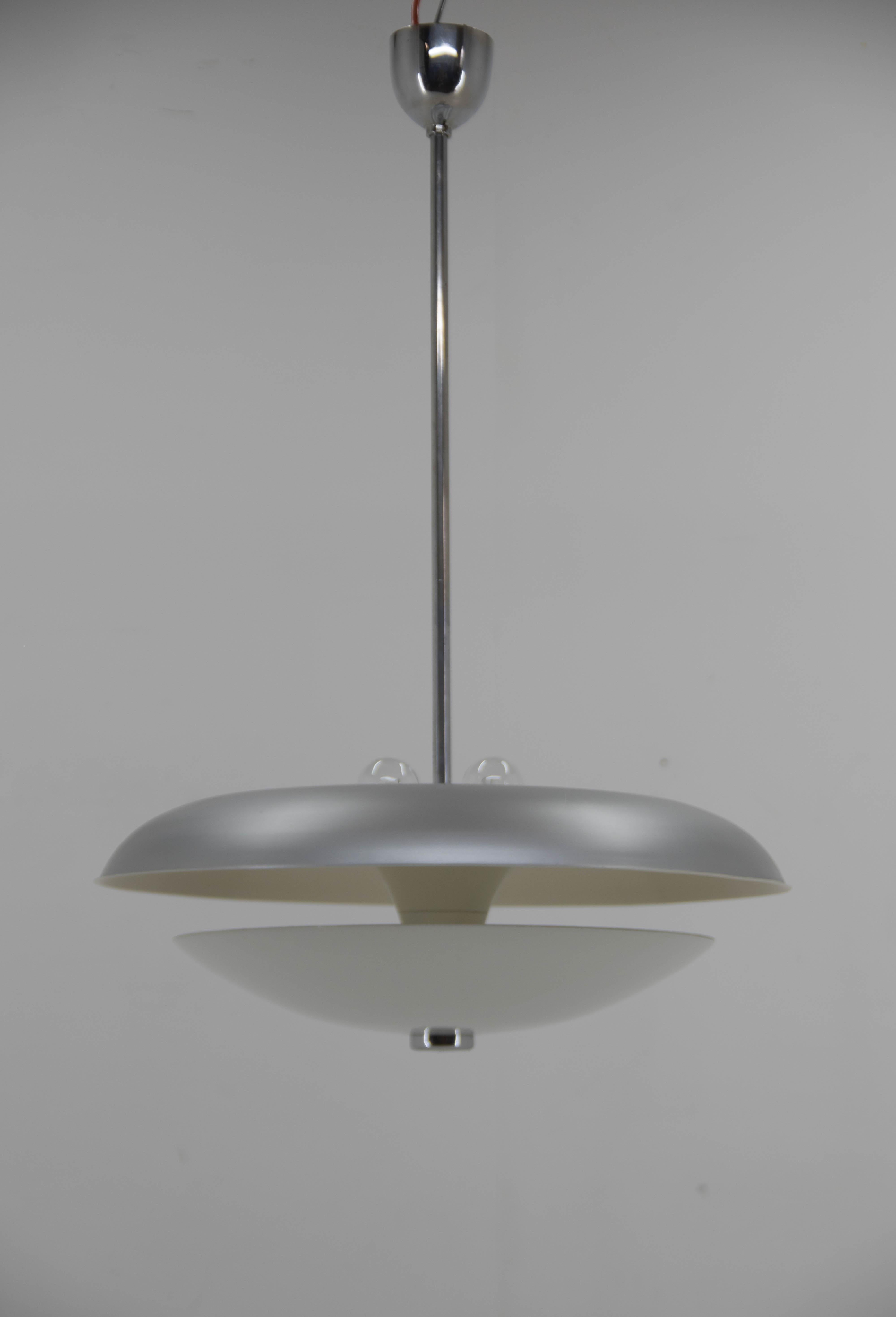 Bauhaus Chandelier by IAS, 1930s, Restored For Sale 4