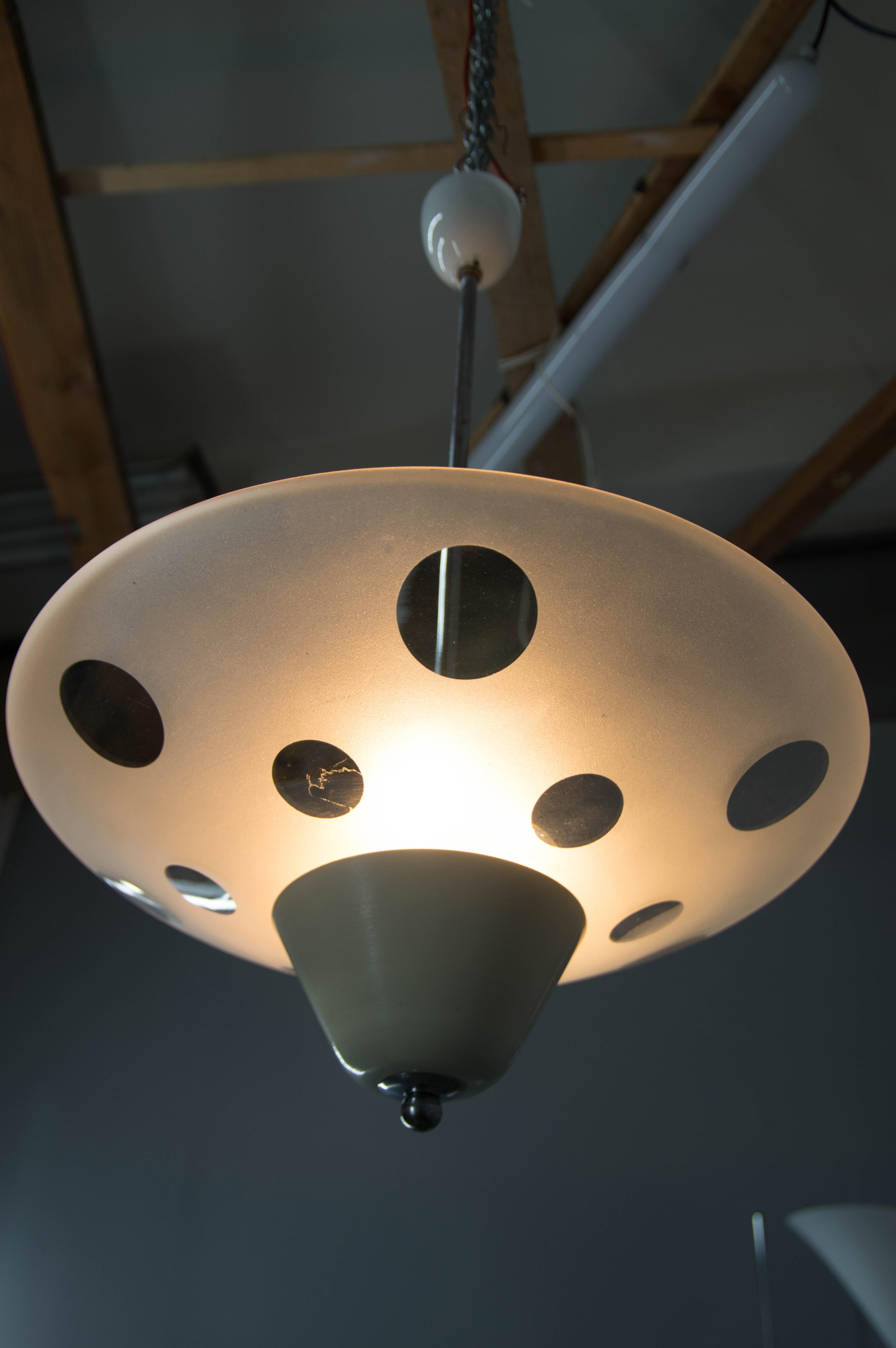 Lampadario Bauhaus di Napako, anni '40 in vendita 2