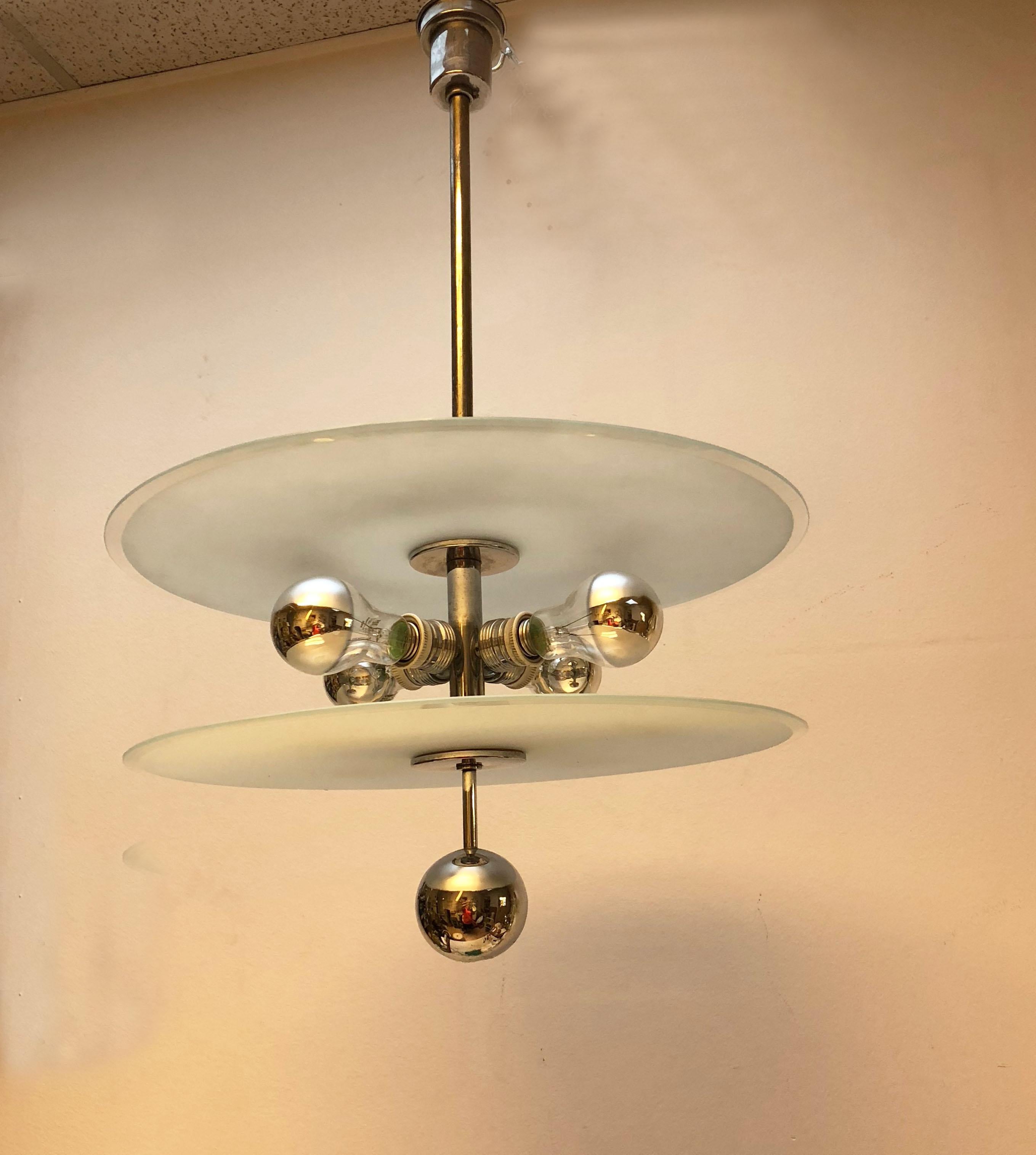 Bauhaus Chandelier by Schwintzer & Graeff from the 1930s For Sale 5