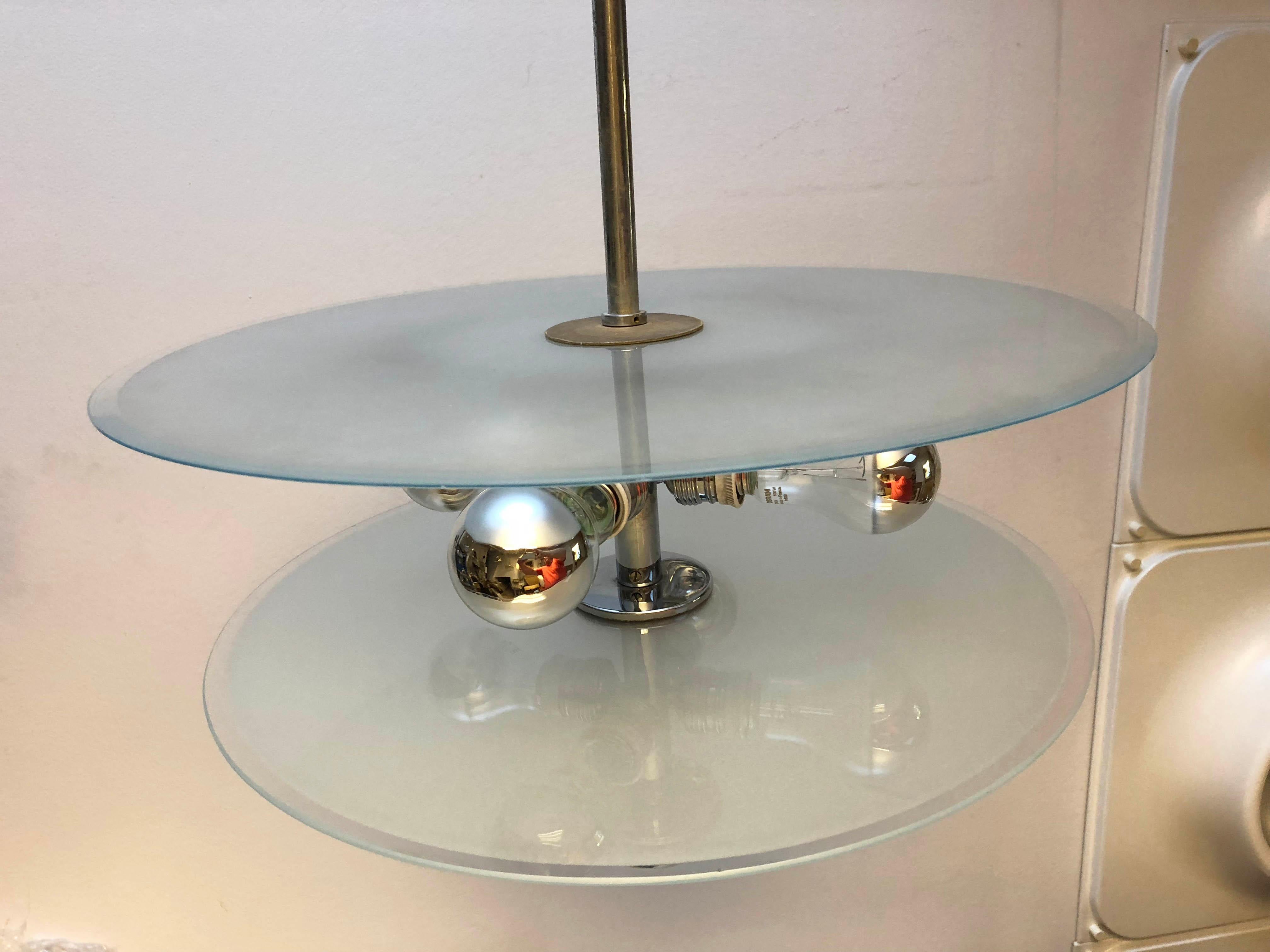 Bauhaus Chandelier by Schwintzer & Graeff from the 1930s For Sale 10