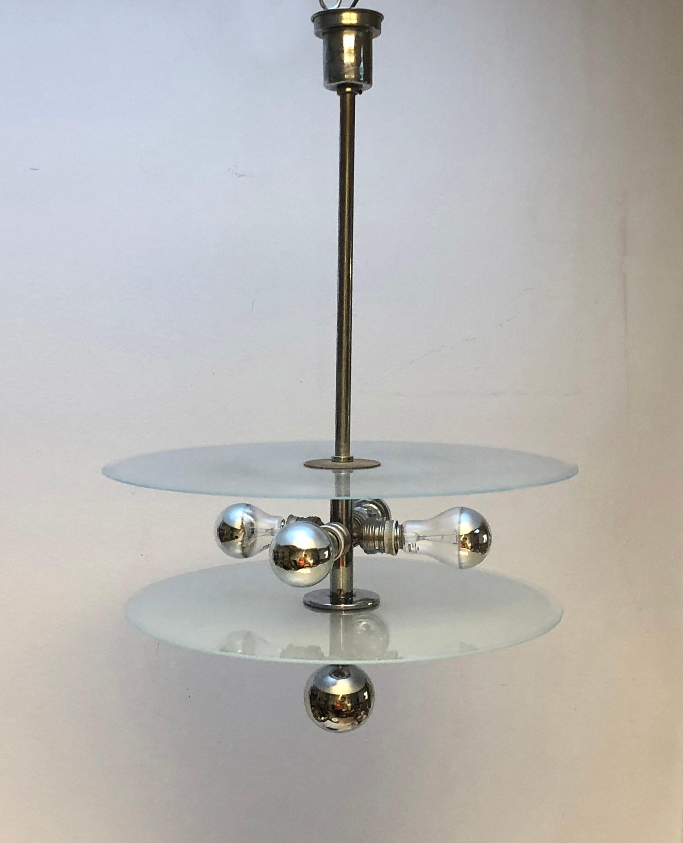 Bauhaus Chandelier by Schwintzer & Graeff from the 1930s For Sale 2