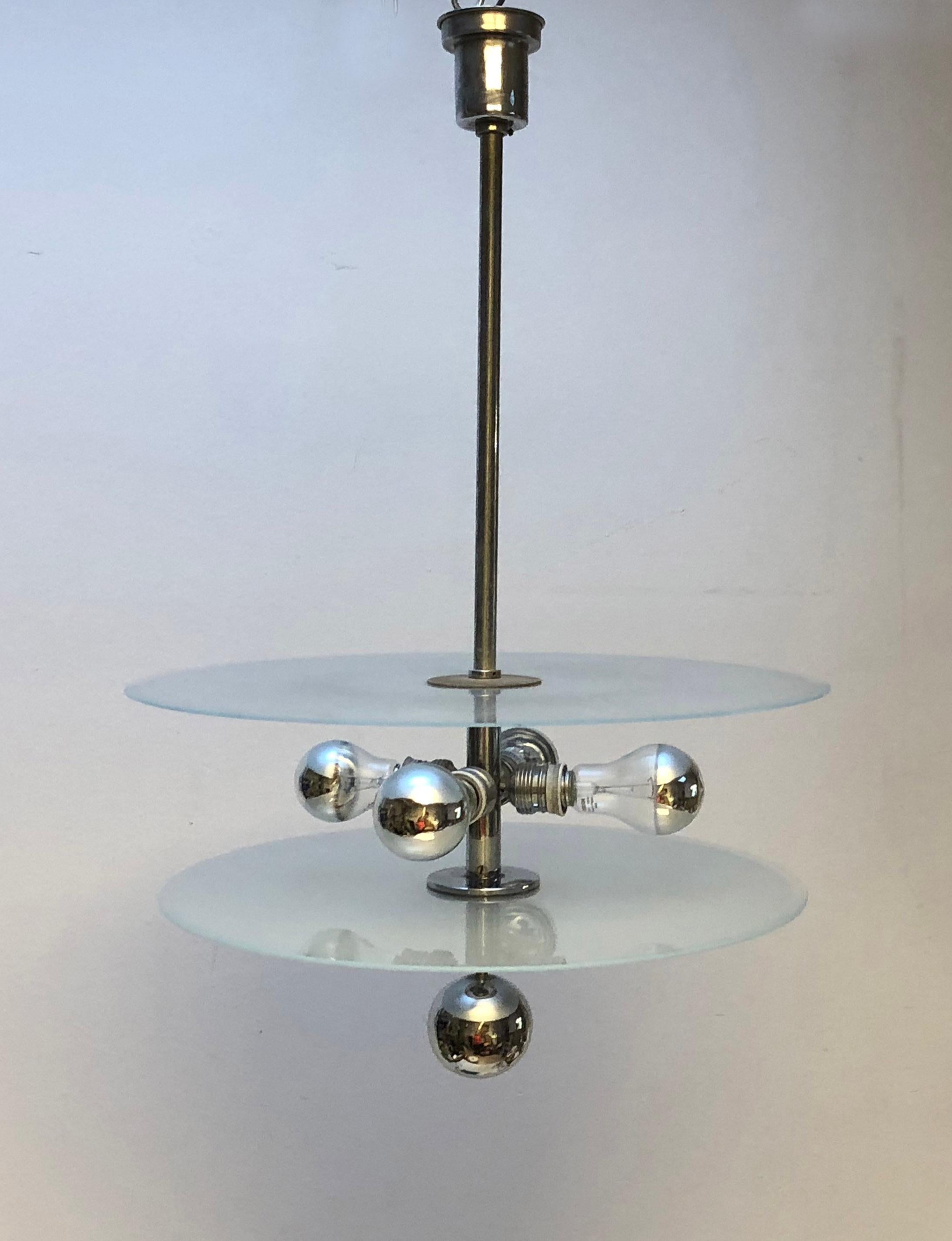 Bauhaus Chandelier by Schwintzer & Graeff from the 1930s For Sale 3