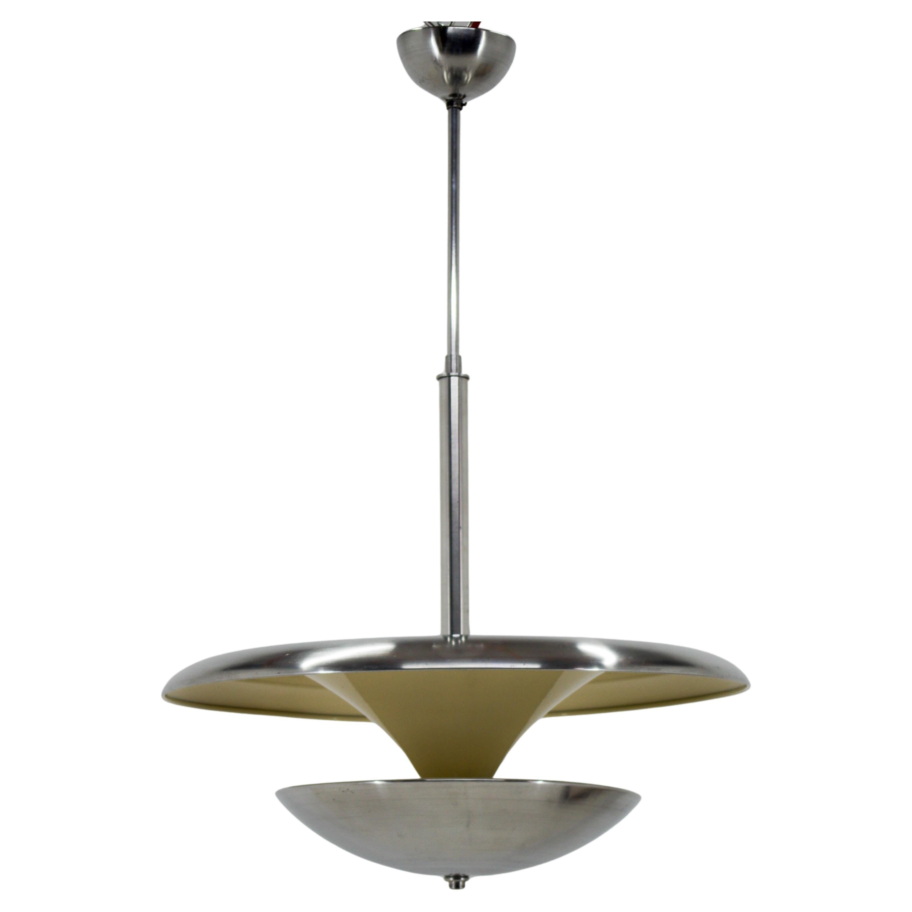 Bauhaus Chandelier Made by IAS, 1930s, Two Items Available For Sale