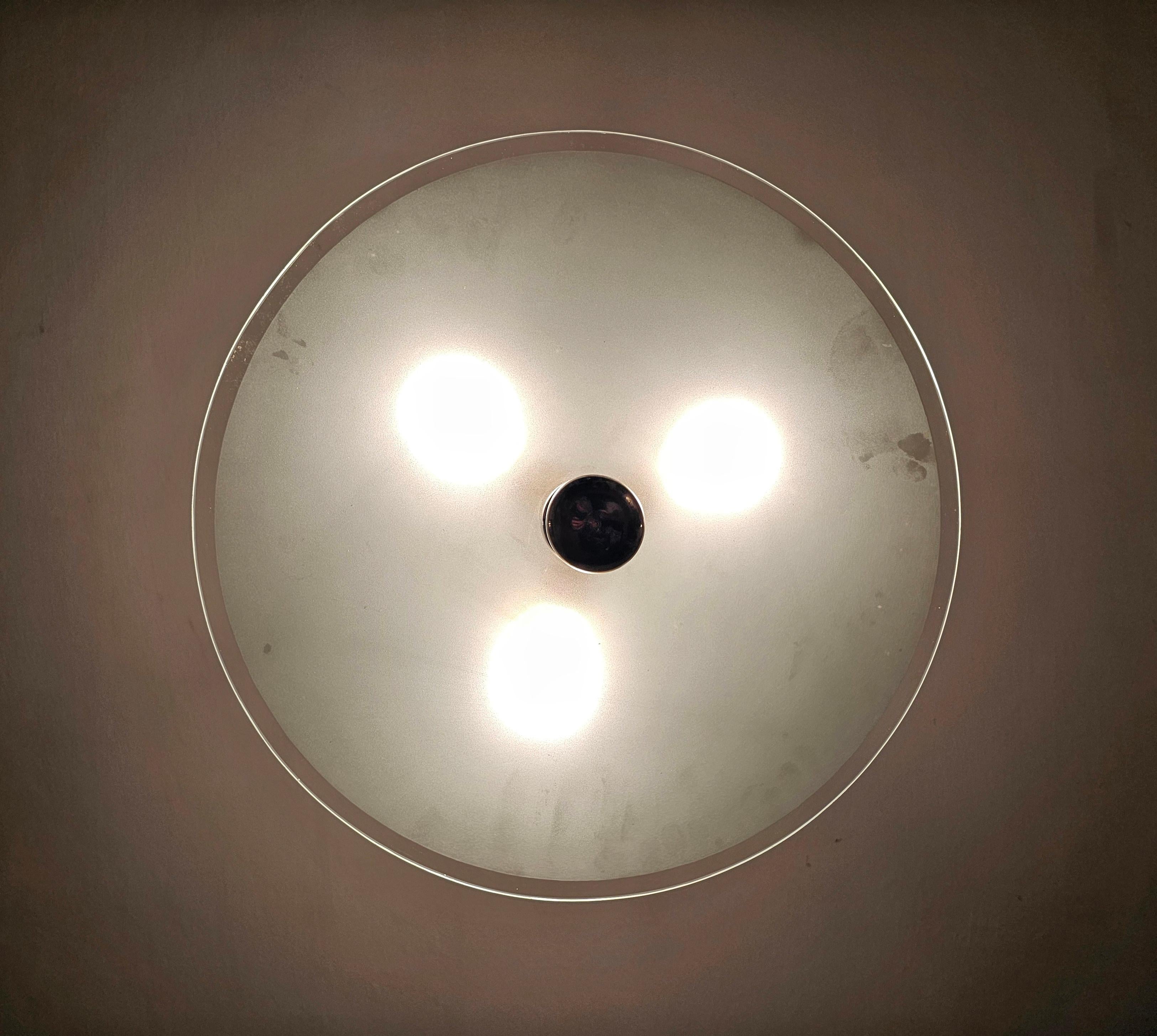 Mid-20th Century Bauhaus Chandelier manufactured by Zeitlos Berlin, Germany 1930s