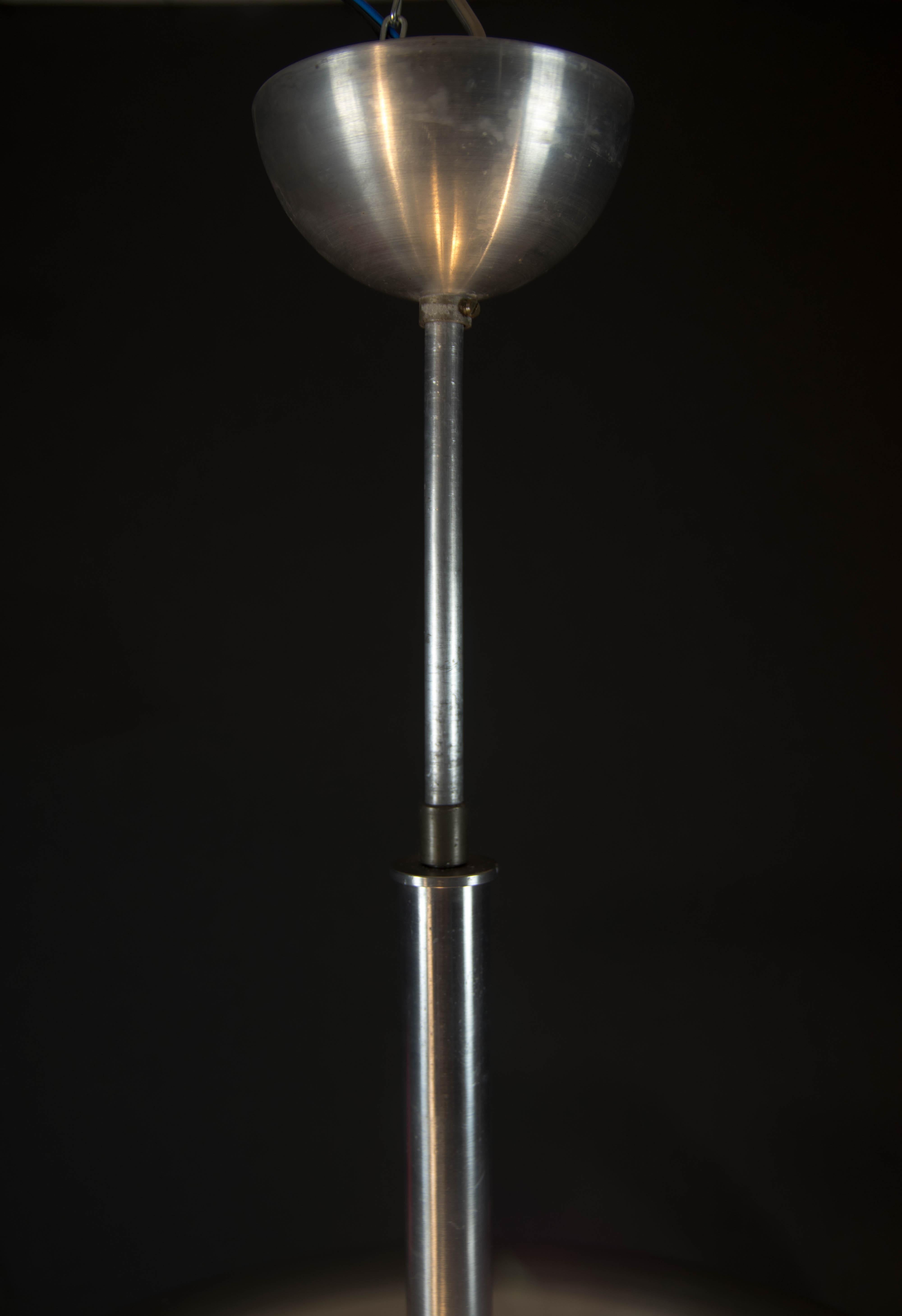 Bauhaus Chandelier with Indirect Light, 1930s For Sale 2