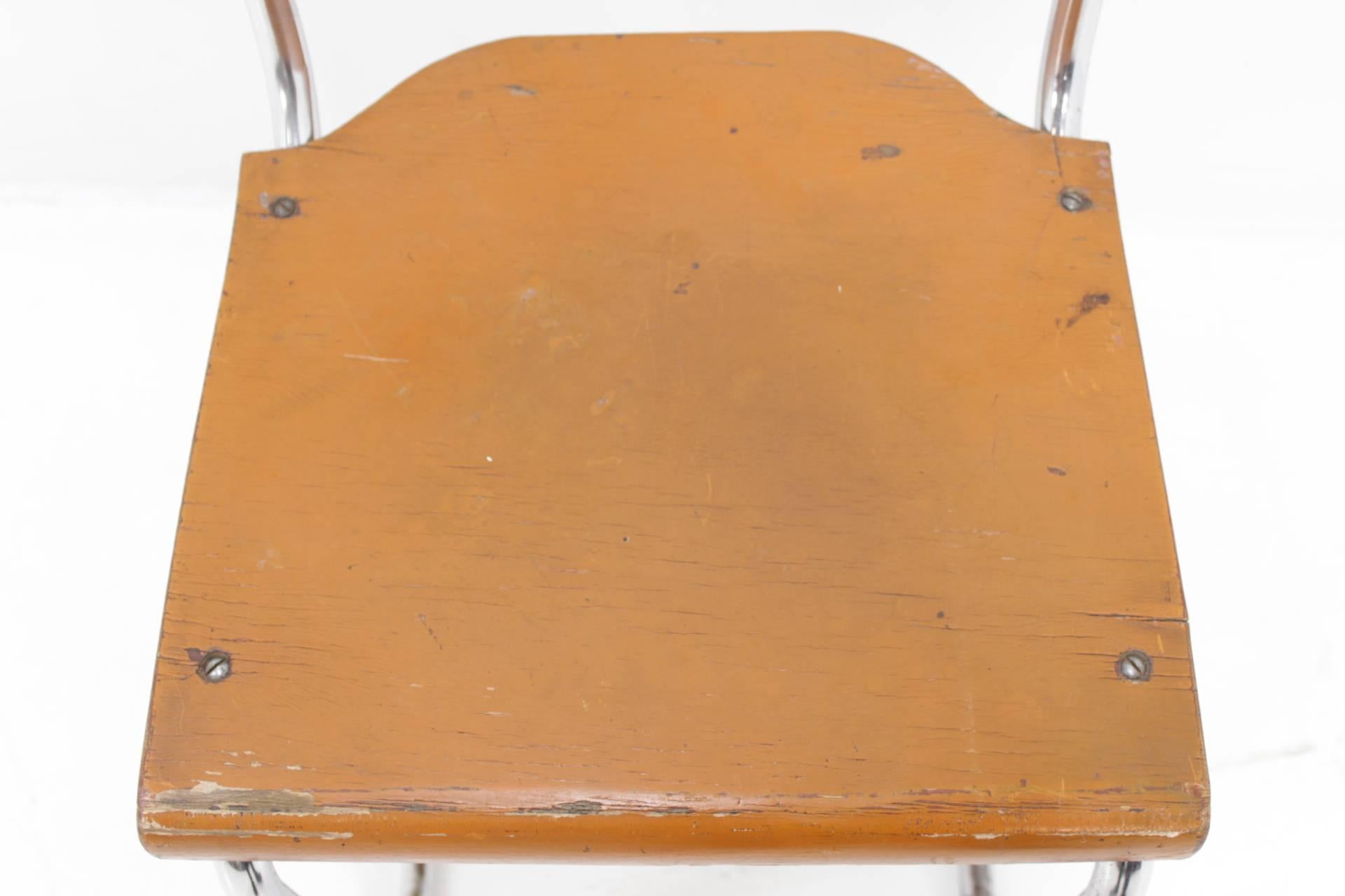Mid-20th Century Bauhaus Children's Chrome Chair For Sale
