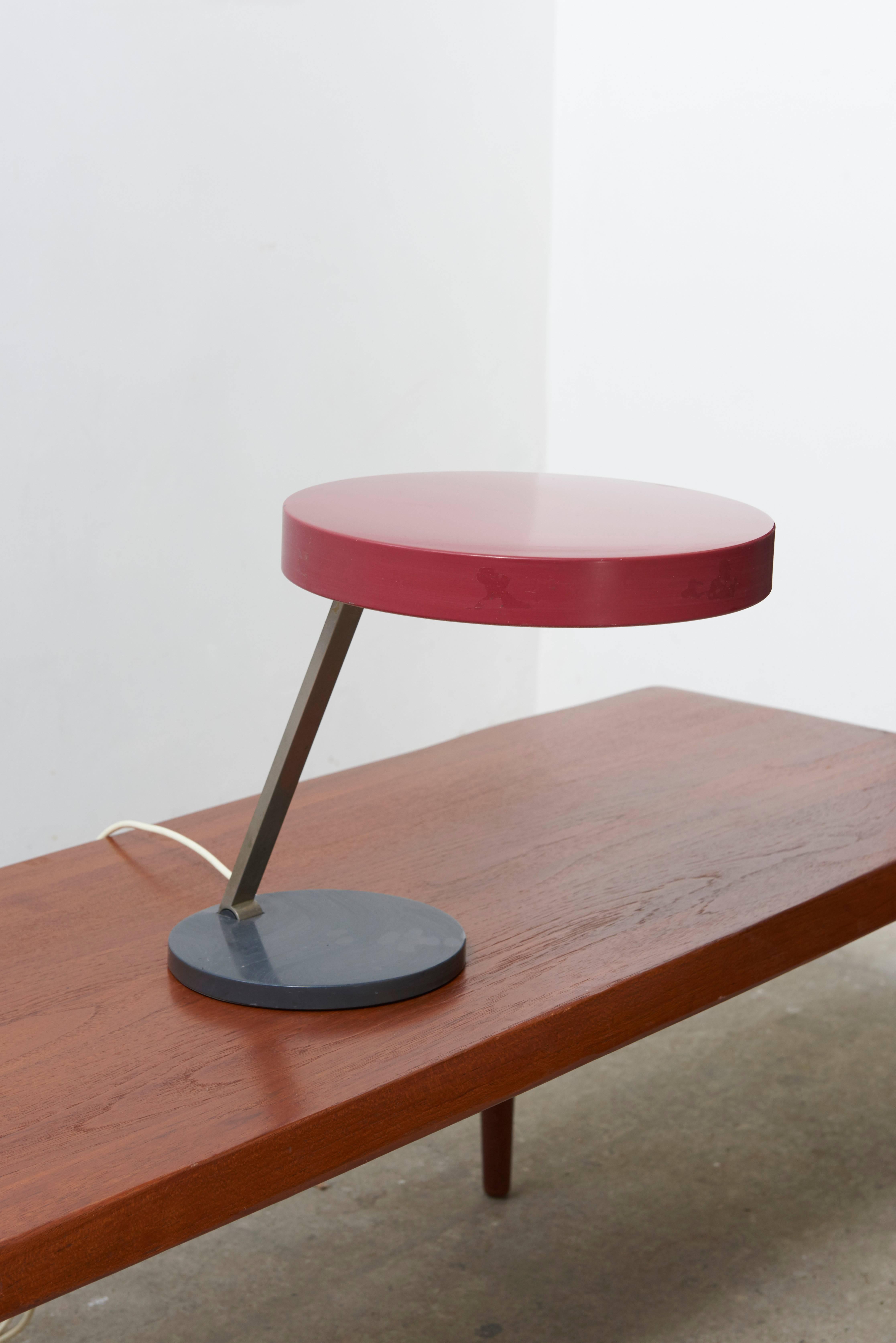 Bauhaus Christian Dell Kaiser Idell Adjustable Desk Lamp In Excellent Condition In Antwerp, BE