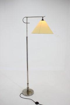 Bauhaus Chrome Adjustable Floor Lamp, 1930s / Functionalism