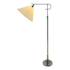 Bauhaus Chrome Adjustable Floor Lamp, 1930s / Functionalism