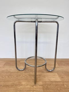 Bauhaus Chrome and glass table - 1930s