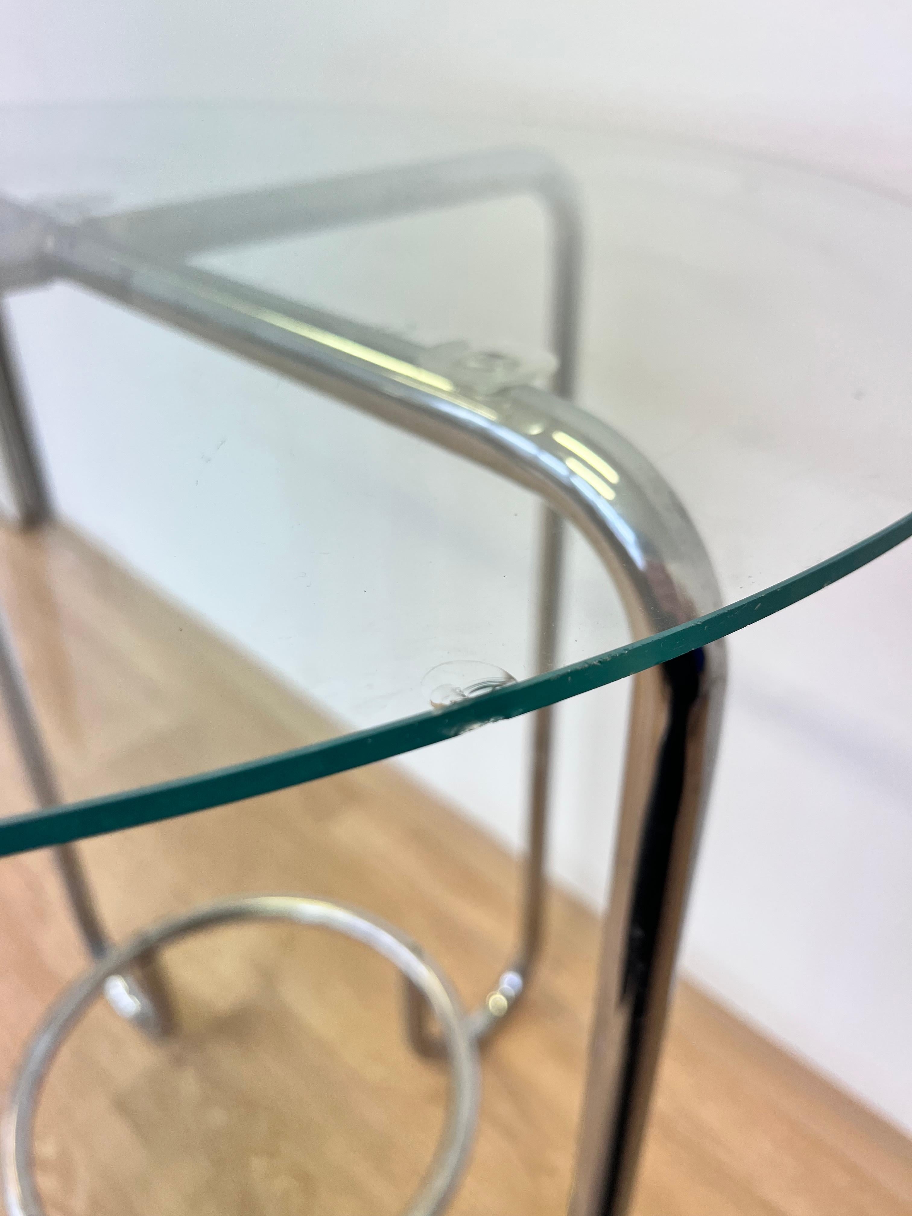 Table Bauhaus en chrome et verre - années 1930 en vente 3