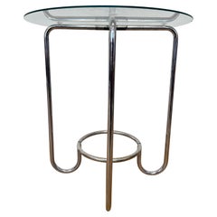 Bauhaus-Tisch aus Chrom und Glas – 1930er Jahre
