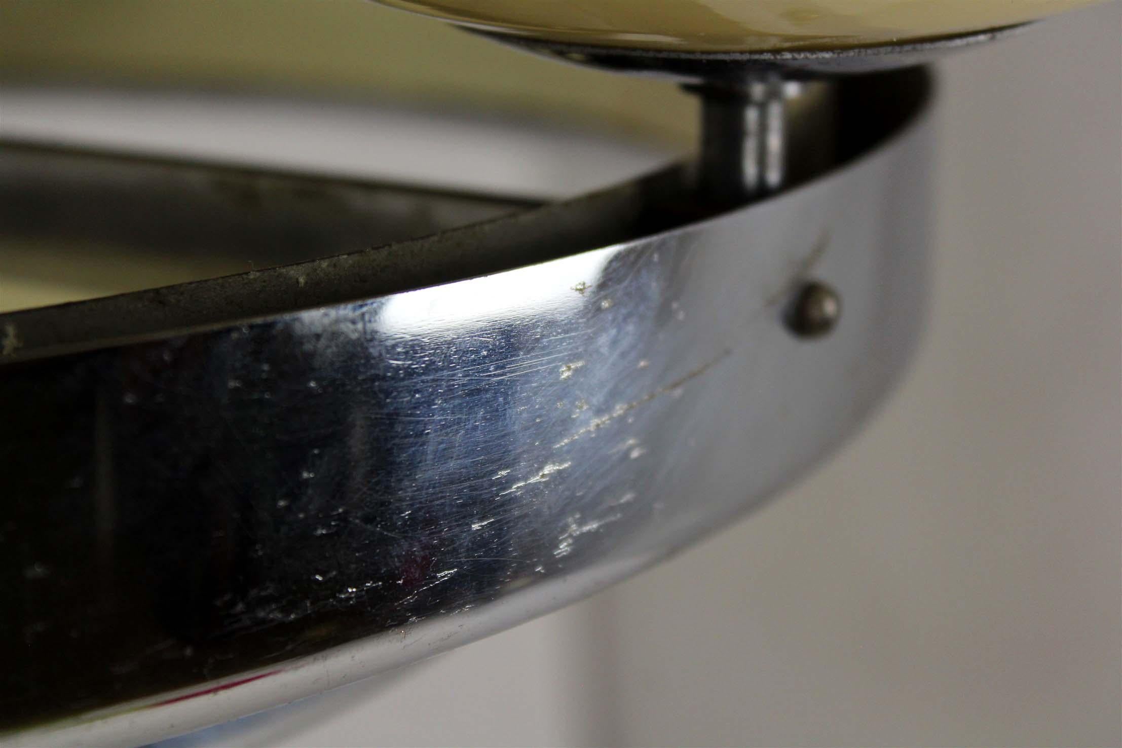 Bauhaus Chrome Chandelier from Zukov, 1940s For Sale 2