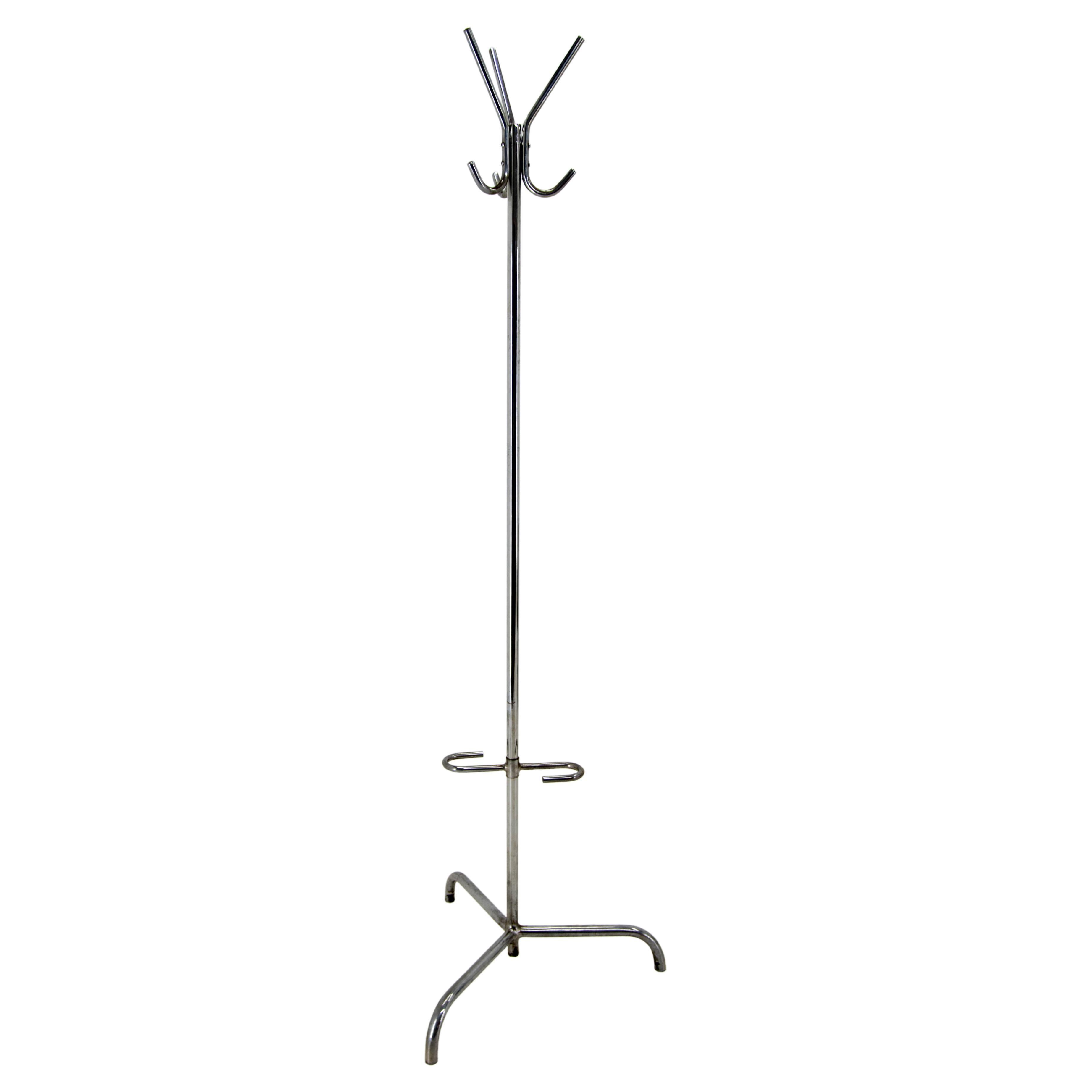 Bauhaus Chrome Coat Stand, 1920s For Sale