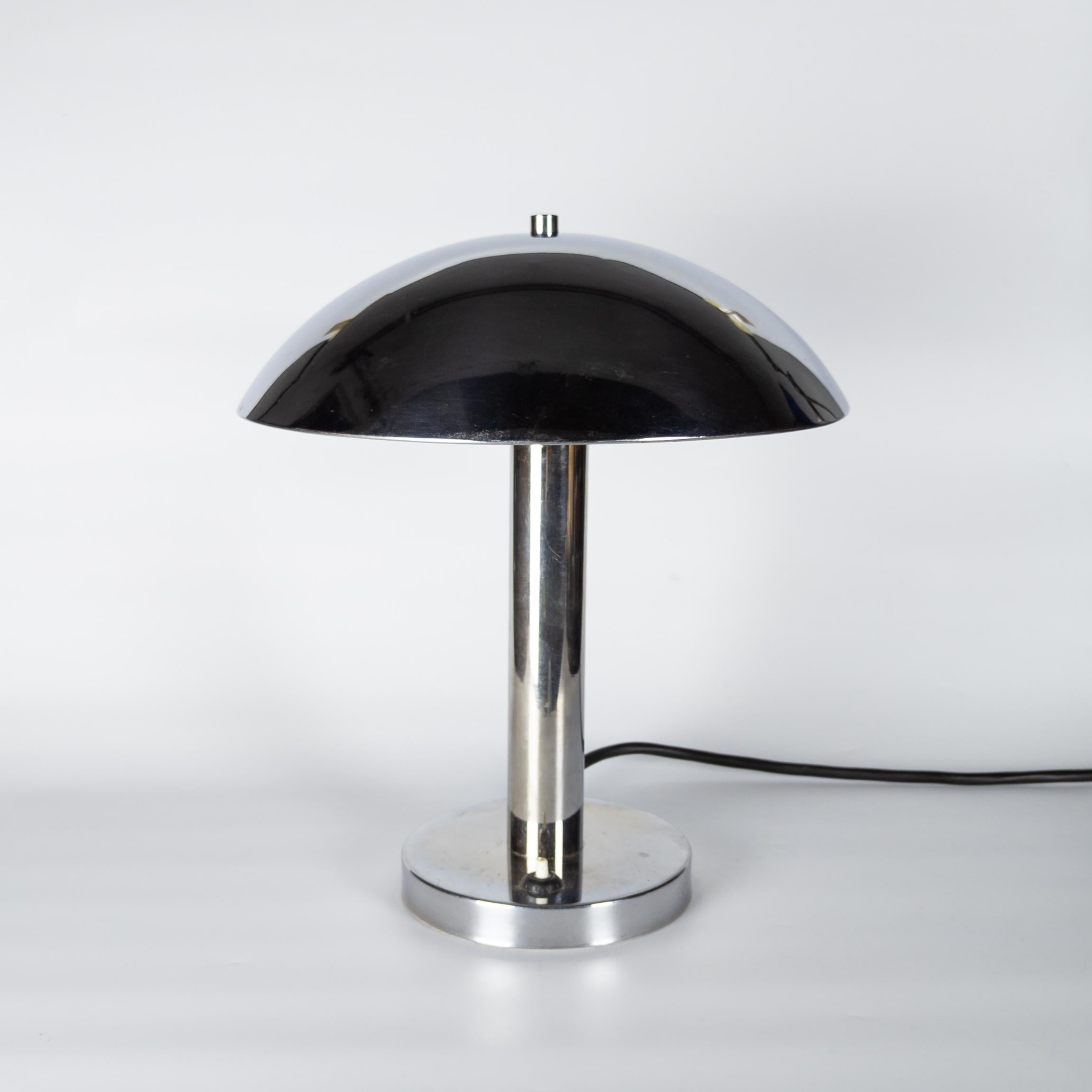 Verchromte Bauhaus-Lampe von Miroslav Prokop fr Napako im Angebot 1