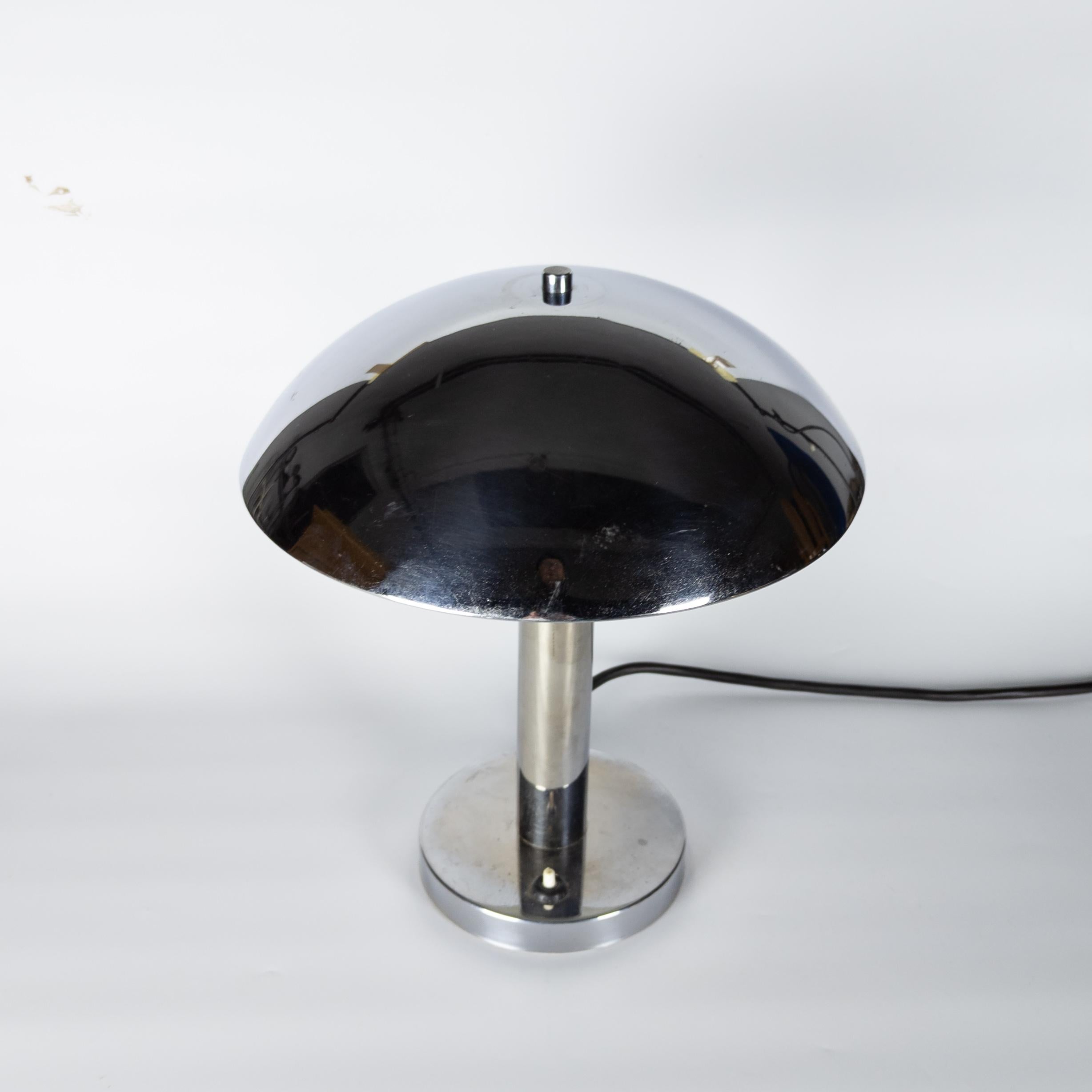 Verchromte Bauhaus-Lampe von Miroslav Prokop fr Napako im Angebot 2