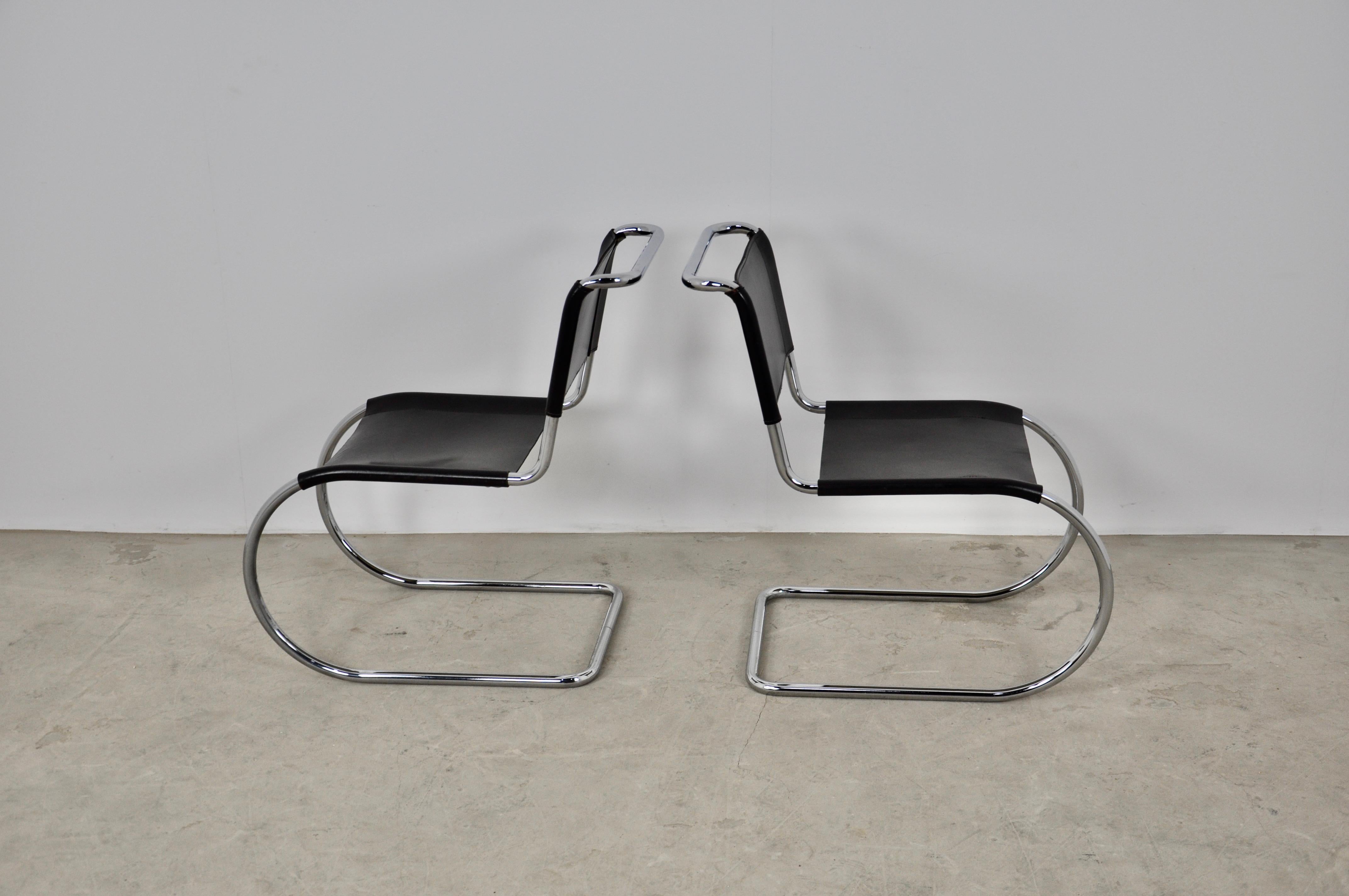 European Bauhaus Chrome MR 10 Chair by Ludwig Mies van der Rohe for Thonet