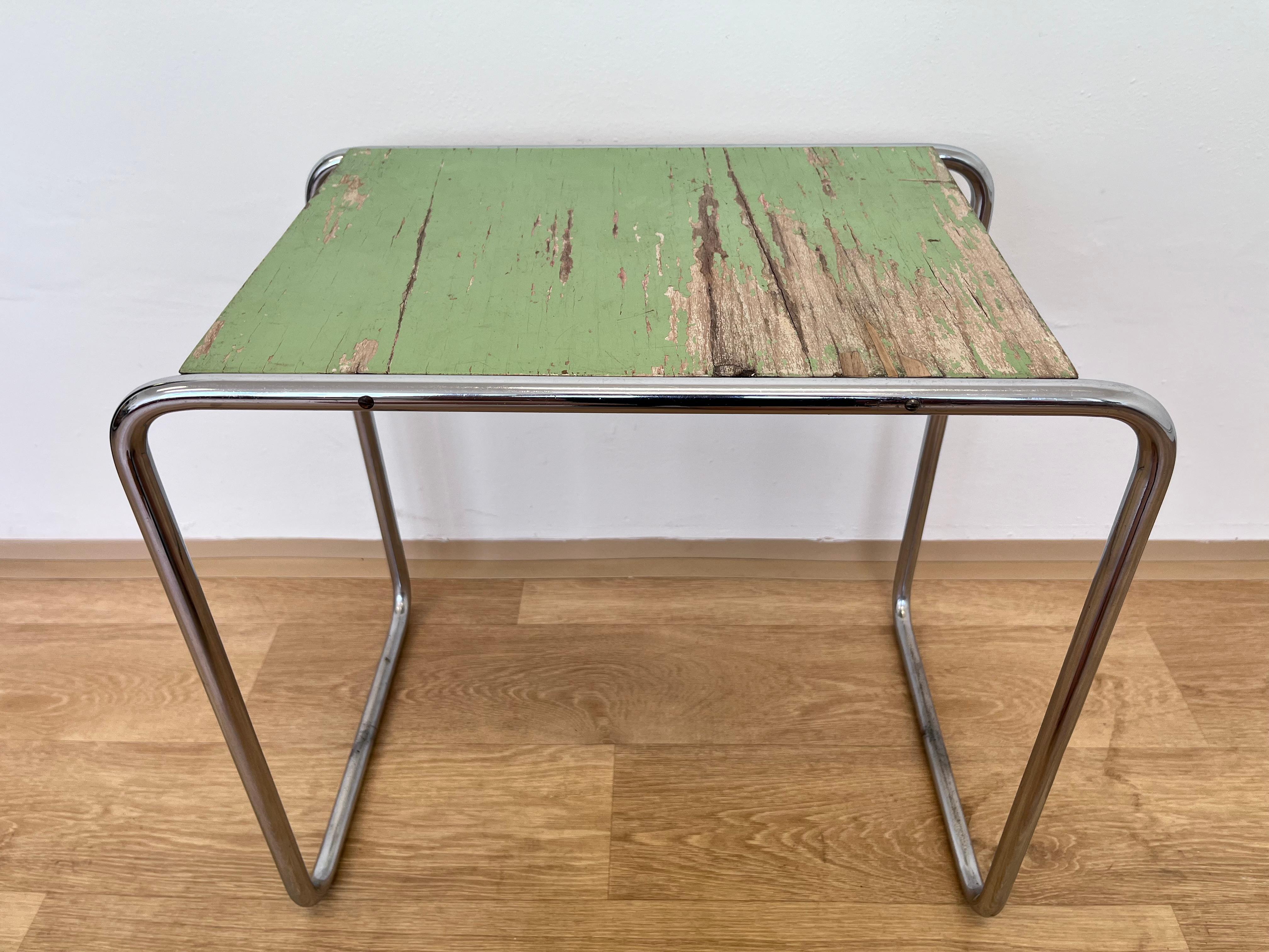 Tavolino da salotto o da salotto in cromo Bauhaus di Marcel Breuer per Mucke Melder, anni '30 in vendita 3