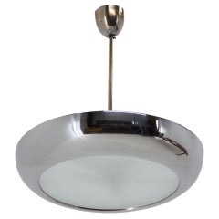 Bauhaus Chrome Pendant Lamp by Josef Hurka for Napako Bauhaus Chrome Pendant Lamp by Josef Hurka for Napako