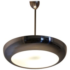 Bauhaus Chrome Pendant Lamp by Josef Hurka for Napako